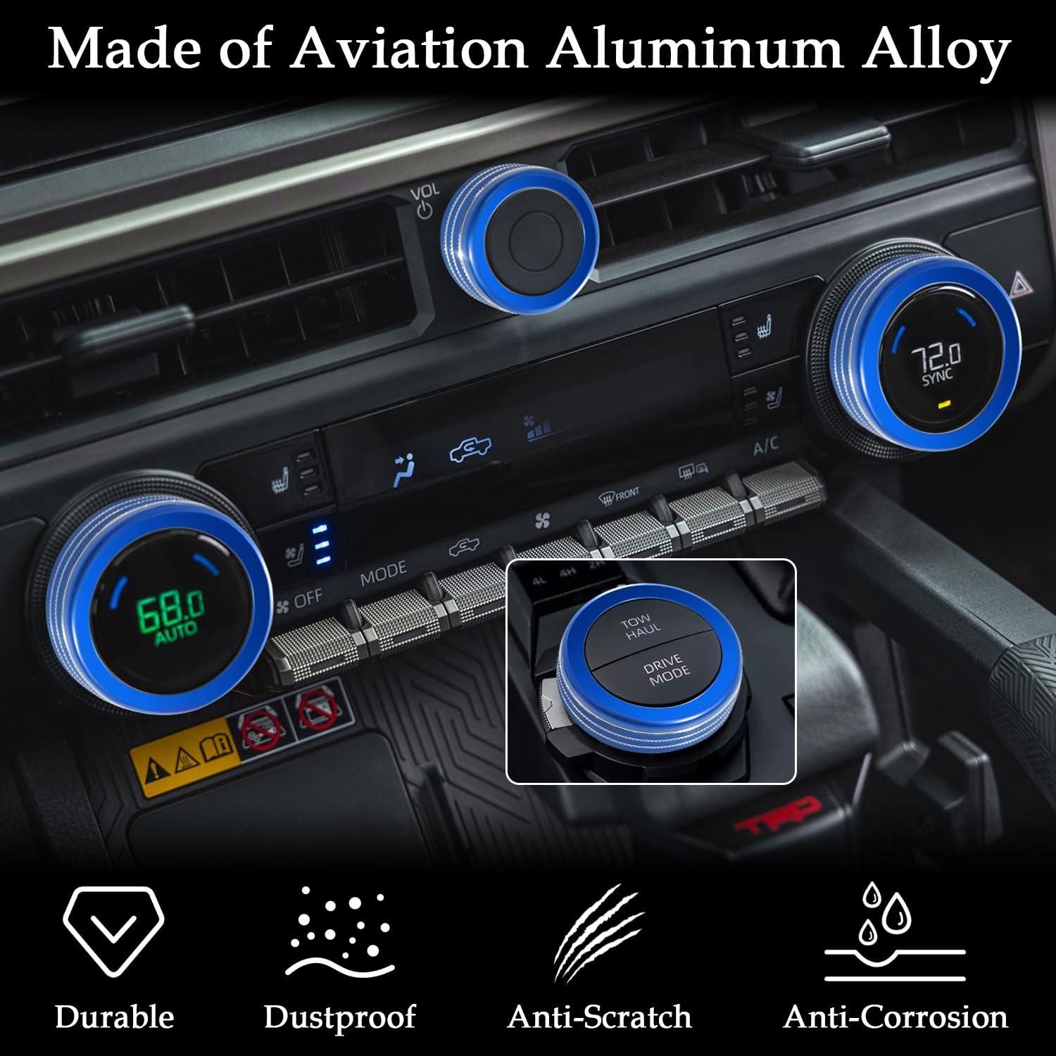 Cubiertas de Perilla de AC MOCHENT para Toyota Tacoma 2024-2025