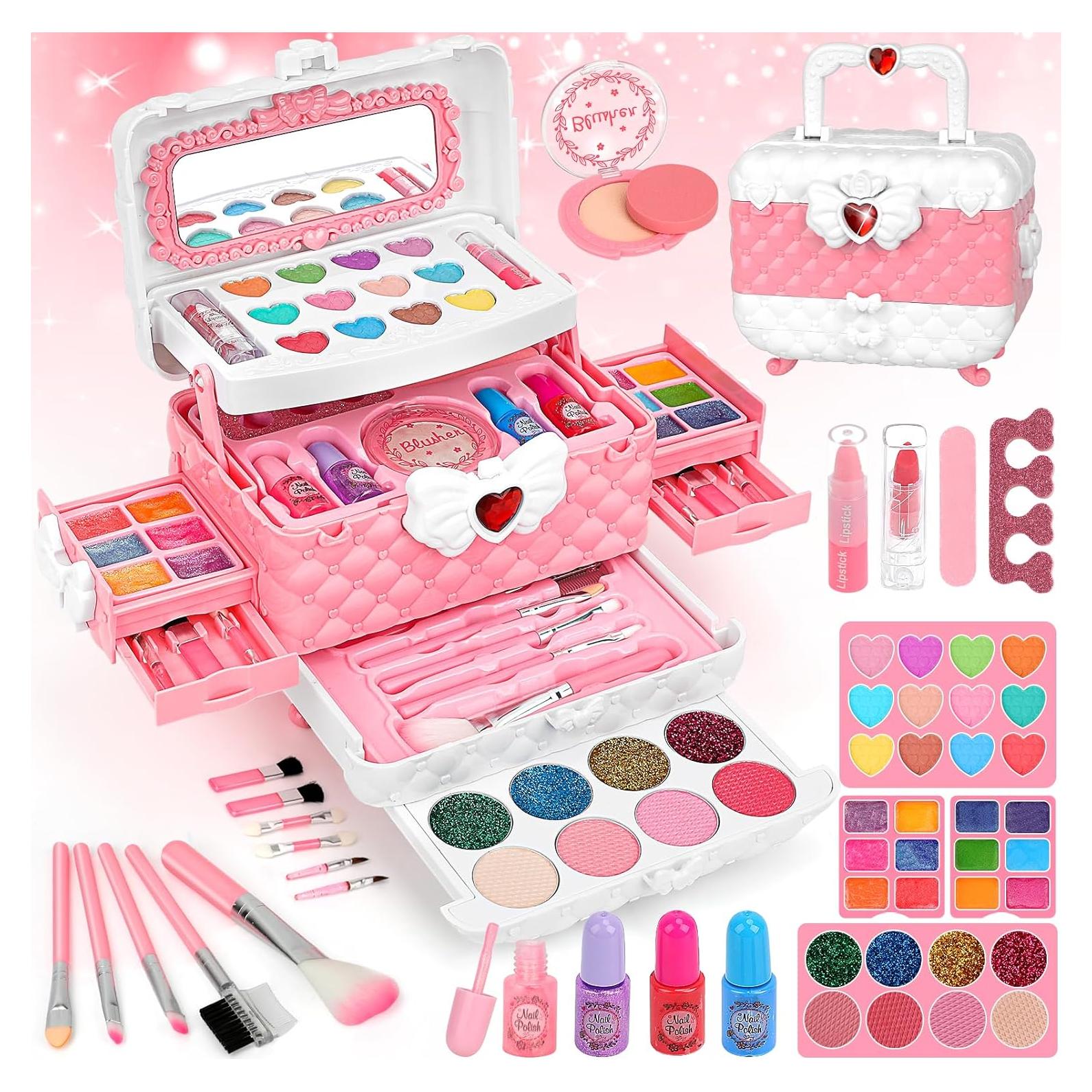 Kit de Maquillaje Lavable para Niñas Teensymic 54 Piezas