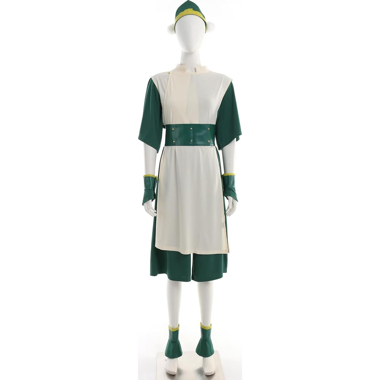 Traje de Cosplay para Mujeres Cosplay.fm Kungfu Verde S-XL