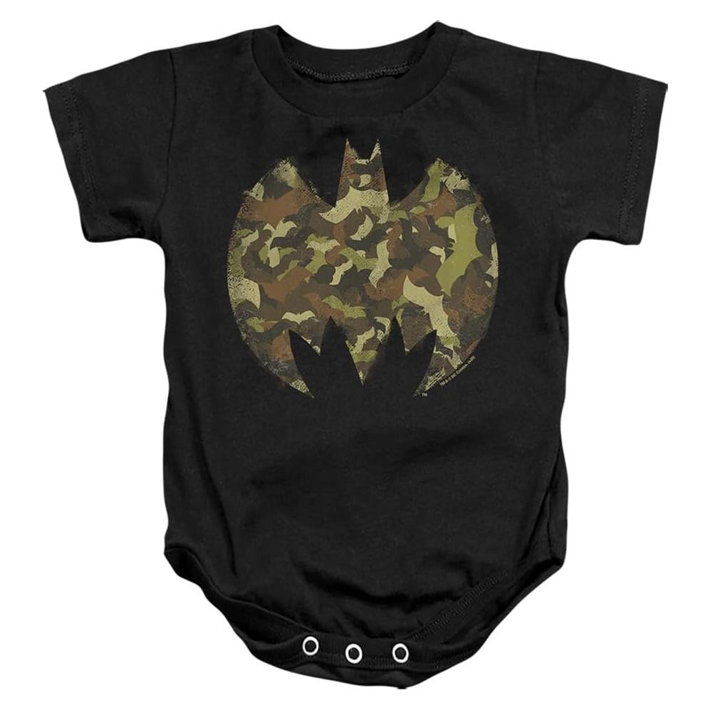 Mono Unisex Bebé Batman Camuflaje 100% Algodón 6 Meses