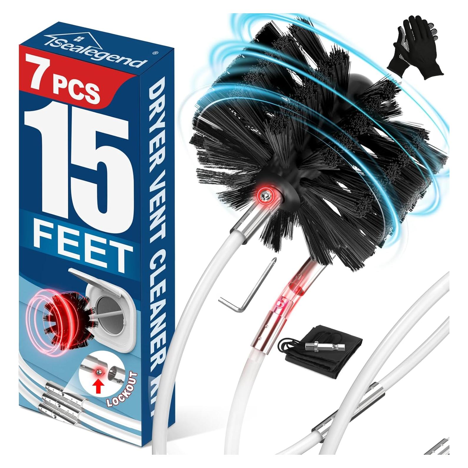 Kit Limpiador Ventilación Secadora Sealegend 15 Pies Nylon