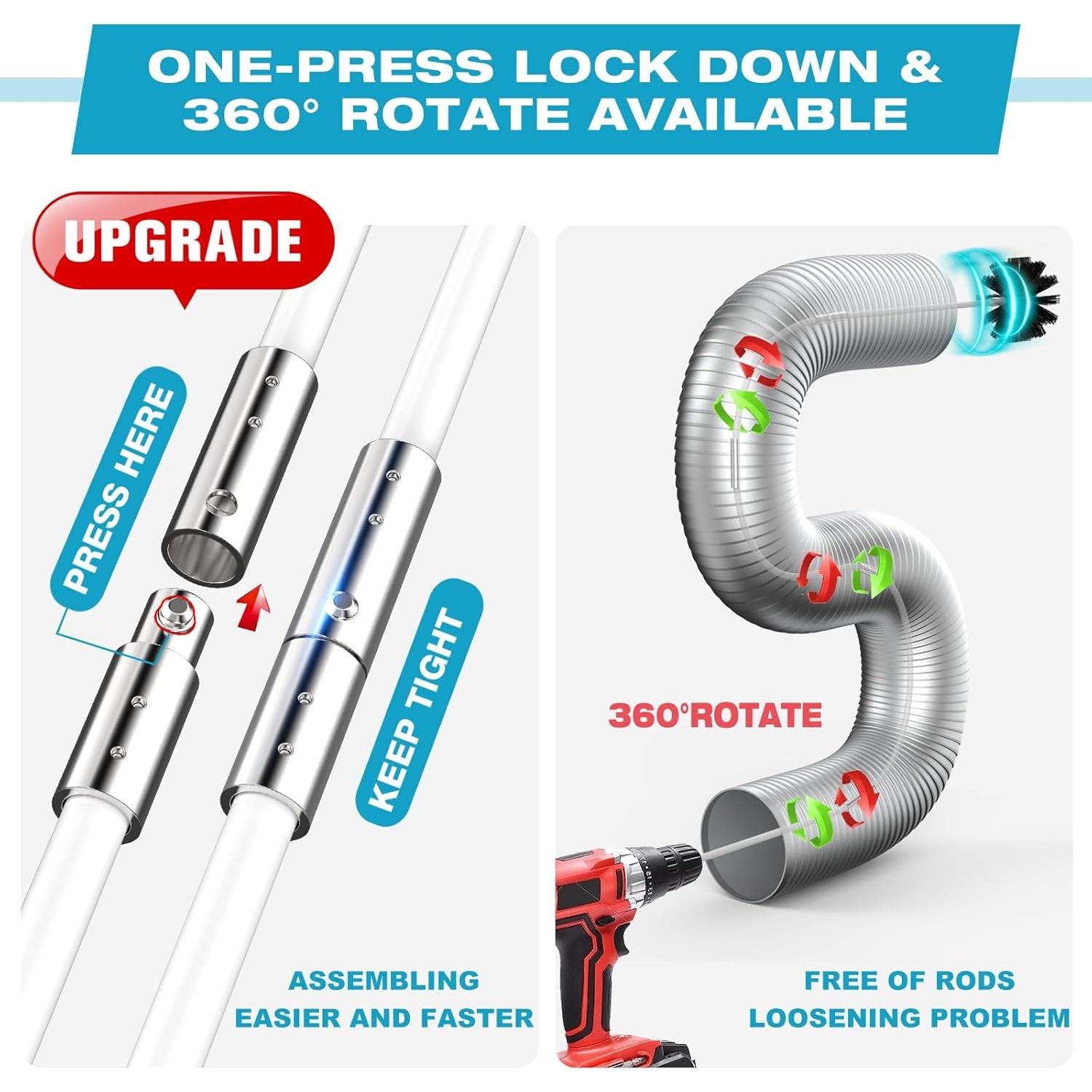 Kit Limpiador Ventilación Secadora Sealegend 15 Pies Nylon