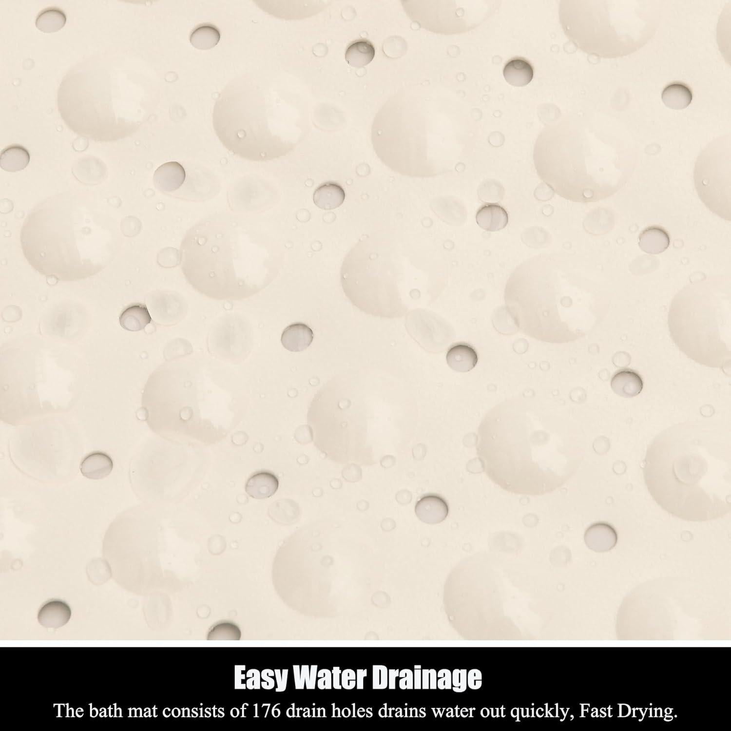 Alfombrilla Antideslizante Beige CADONO 71x38 cm para Baño