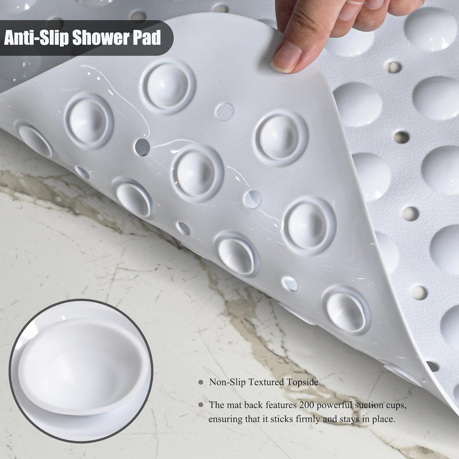 Alfombrilla Antideslizante Beige CADONO 71x38 cm para Baño