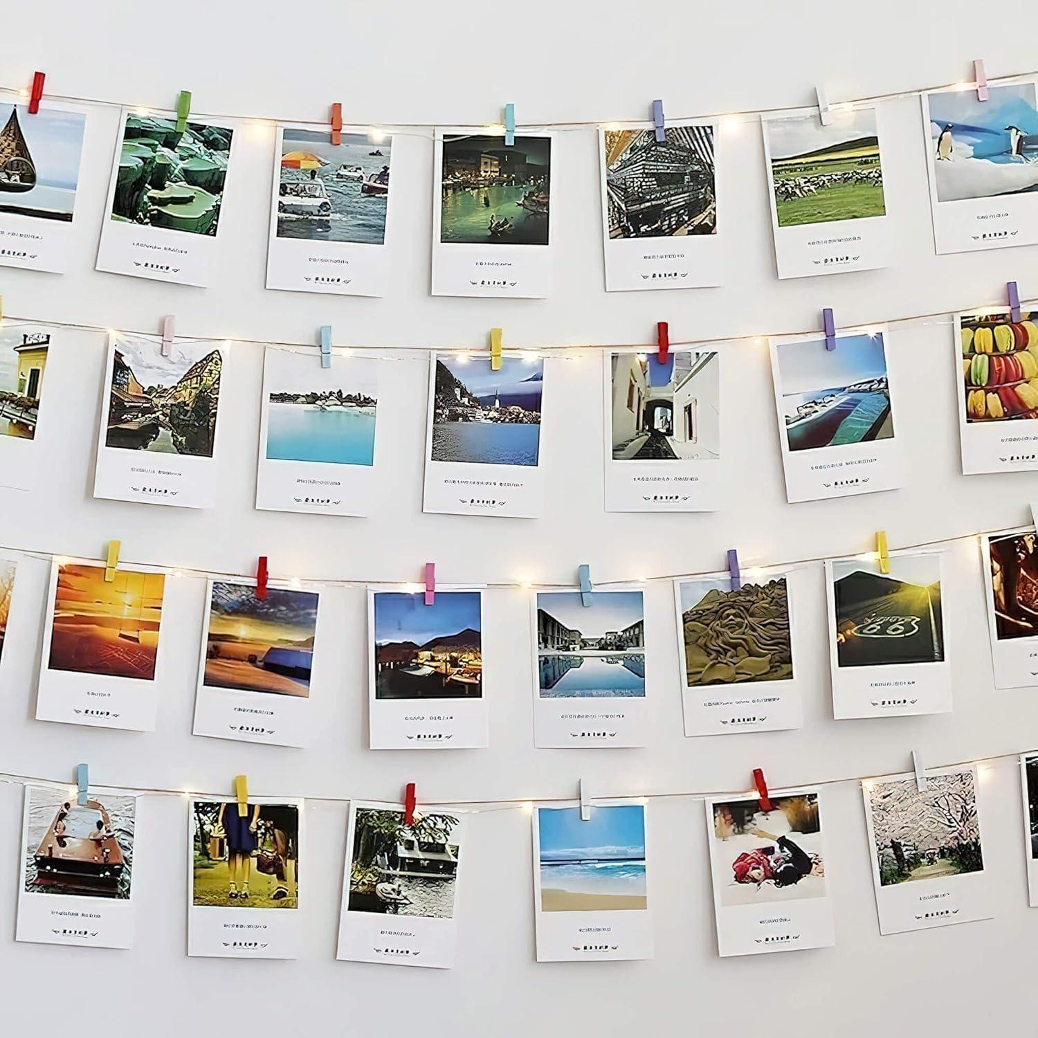 Mini Pinzas de Ropa de Madera SF SOONEAT - 100 Piezas Colores