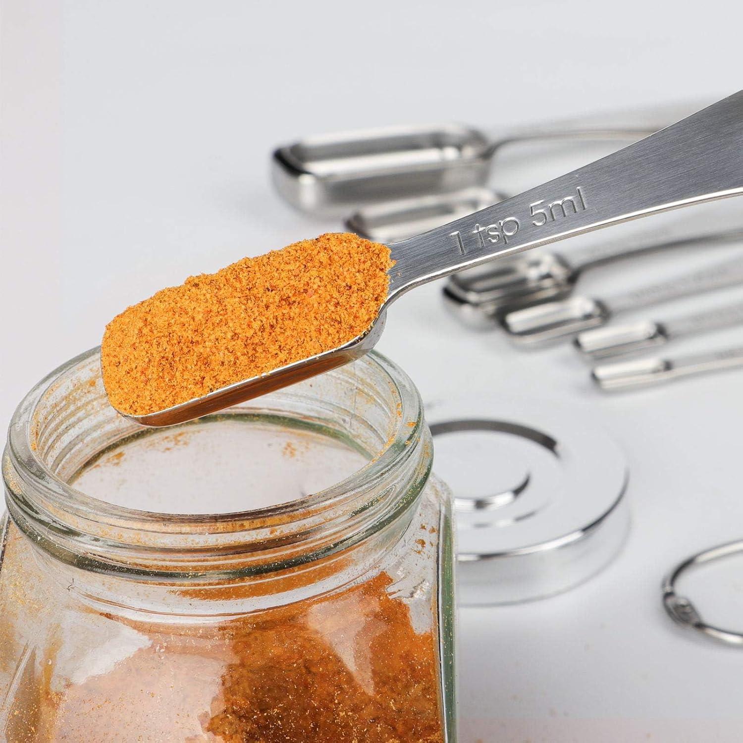 Set de 10 Cucharas Medidoras Acero Inoxidable FANGSUN