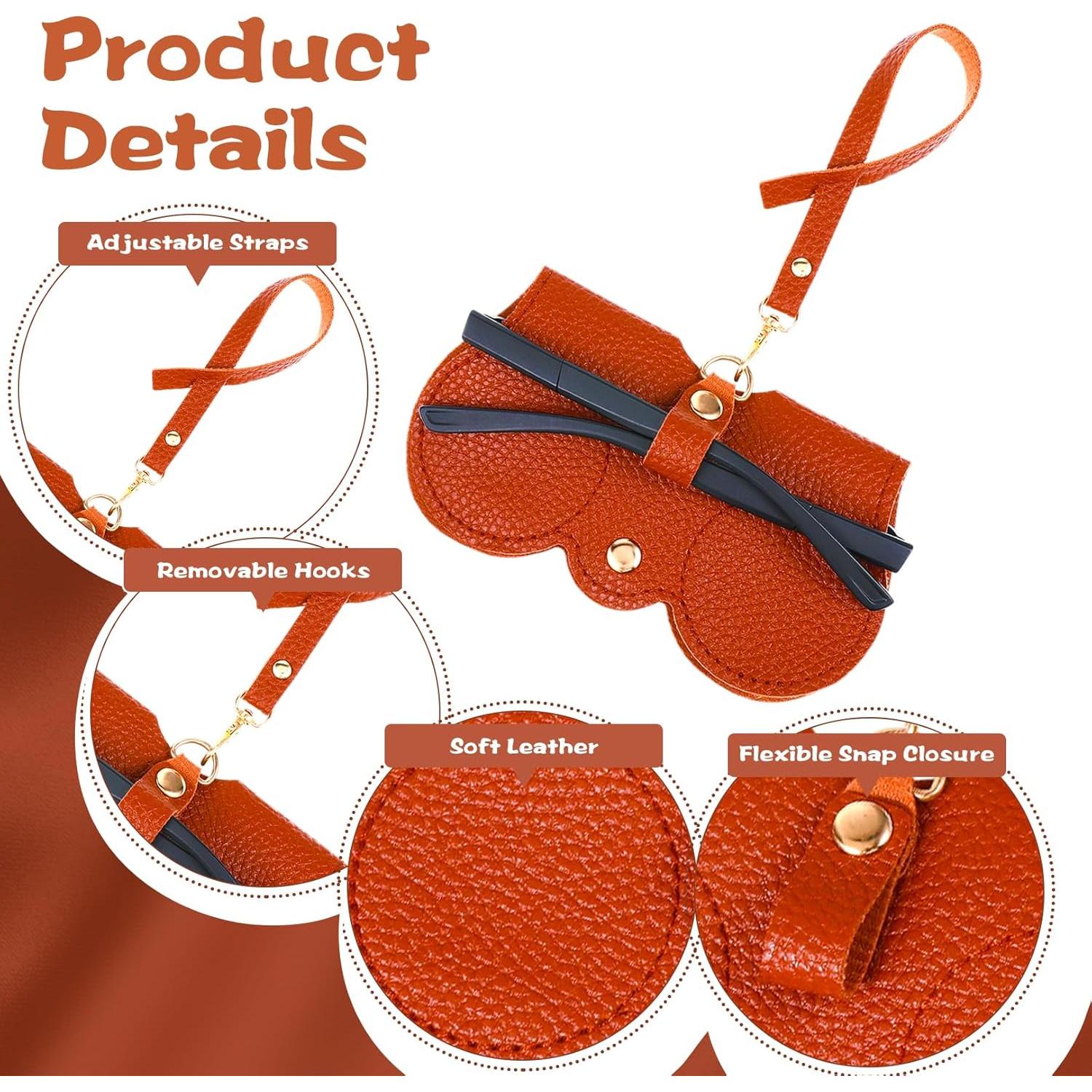 Estuche de Gafas de Sol YUXIANLB de Cuero Suave - Portátil