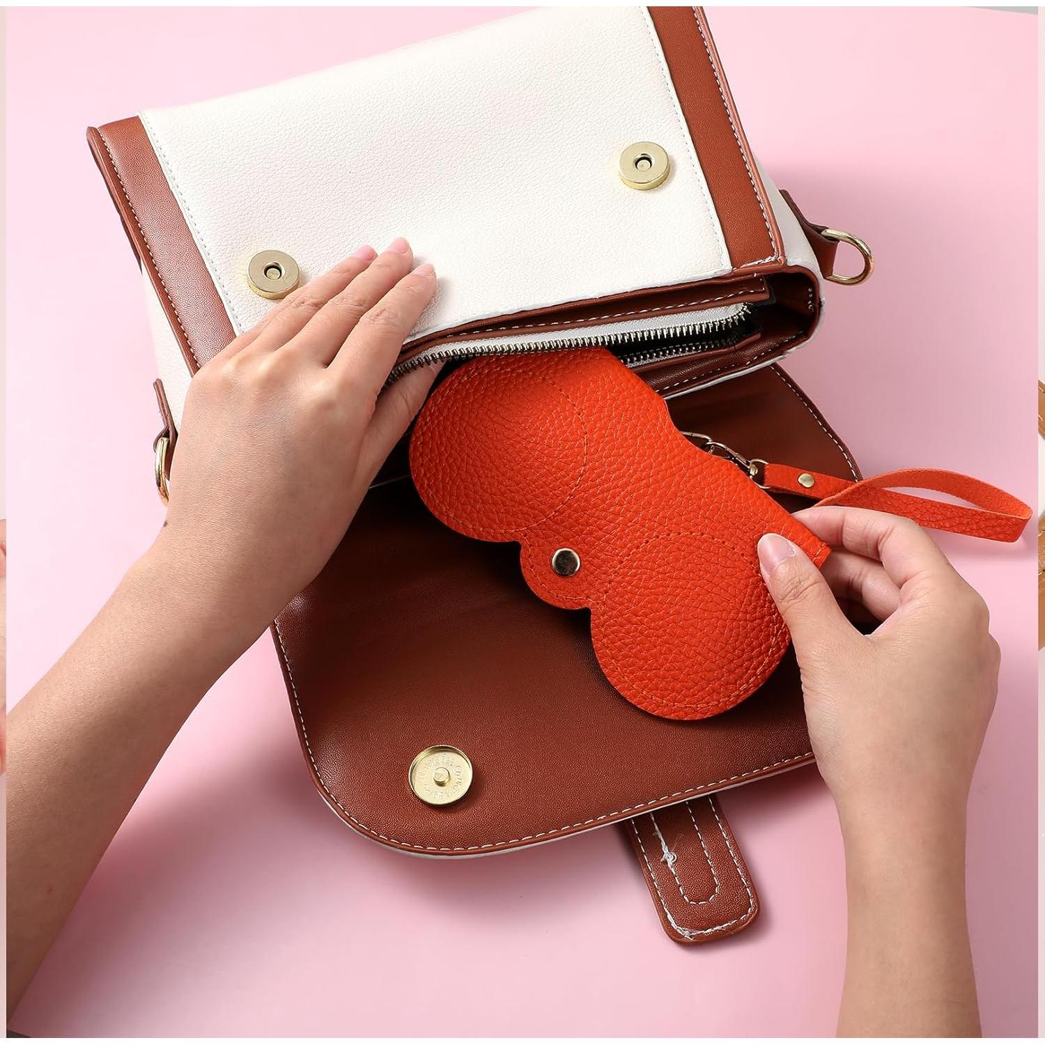 Estuche de Gafas de Sol YUXIANLB de Cuero Suave - Portátil