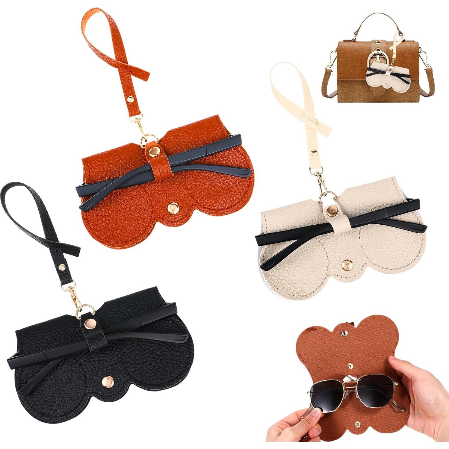 Estuche de Gafas de Sol YUXIANLB de Cuero Suave - Portátil