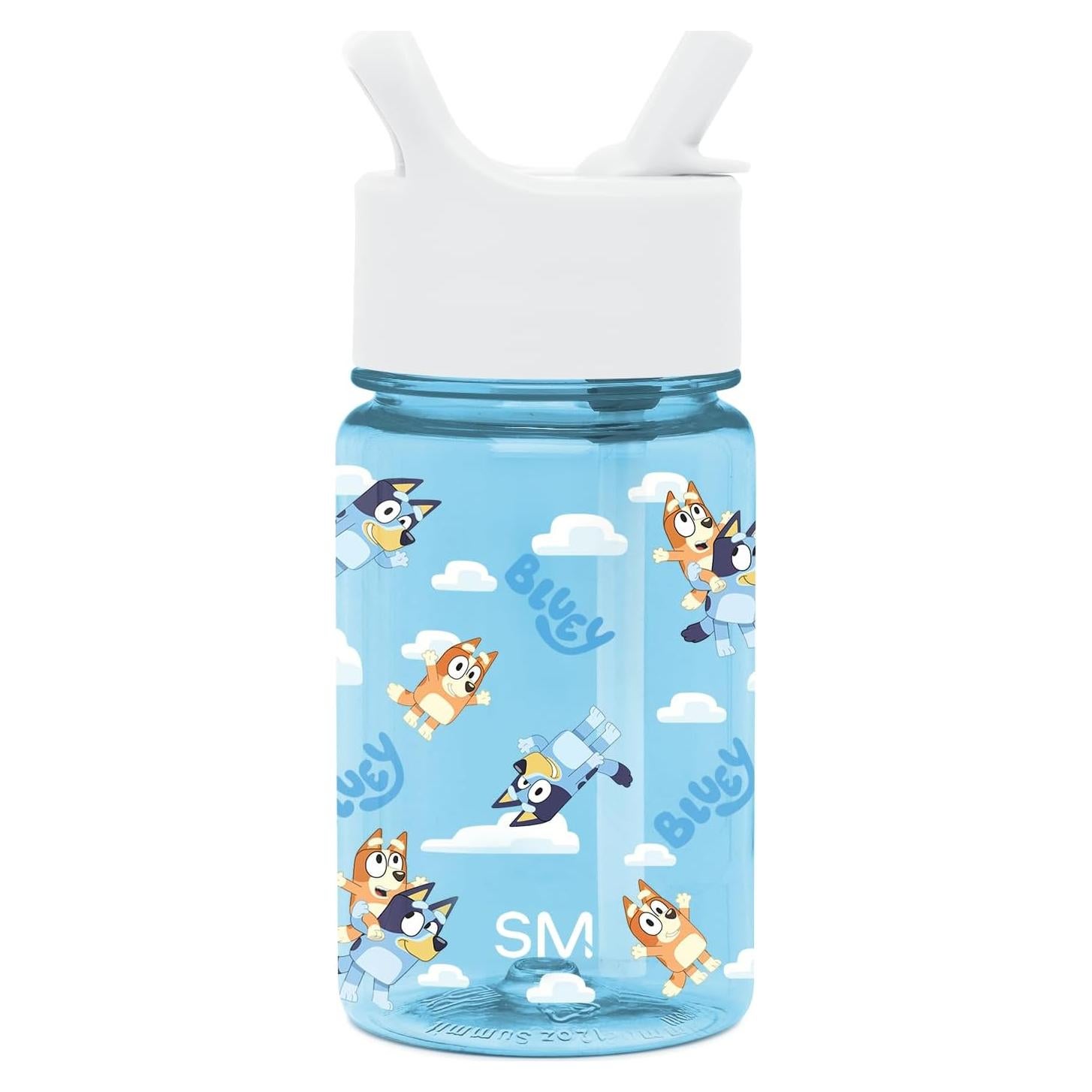 Botella de Agua Simple Modern 354ml con Tapa de Pajita Cielo