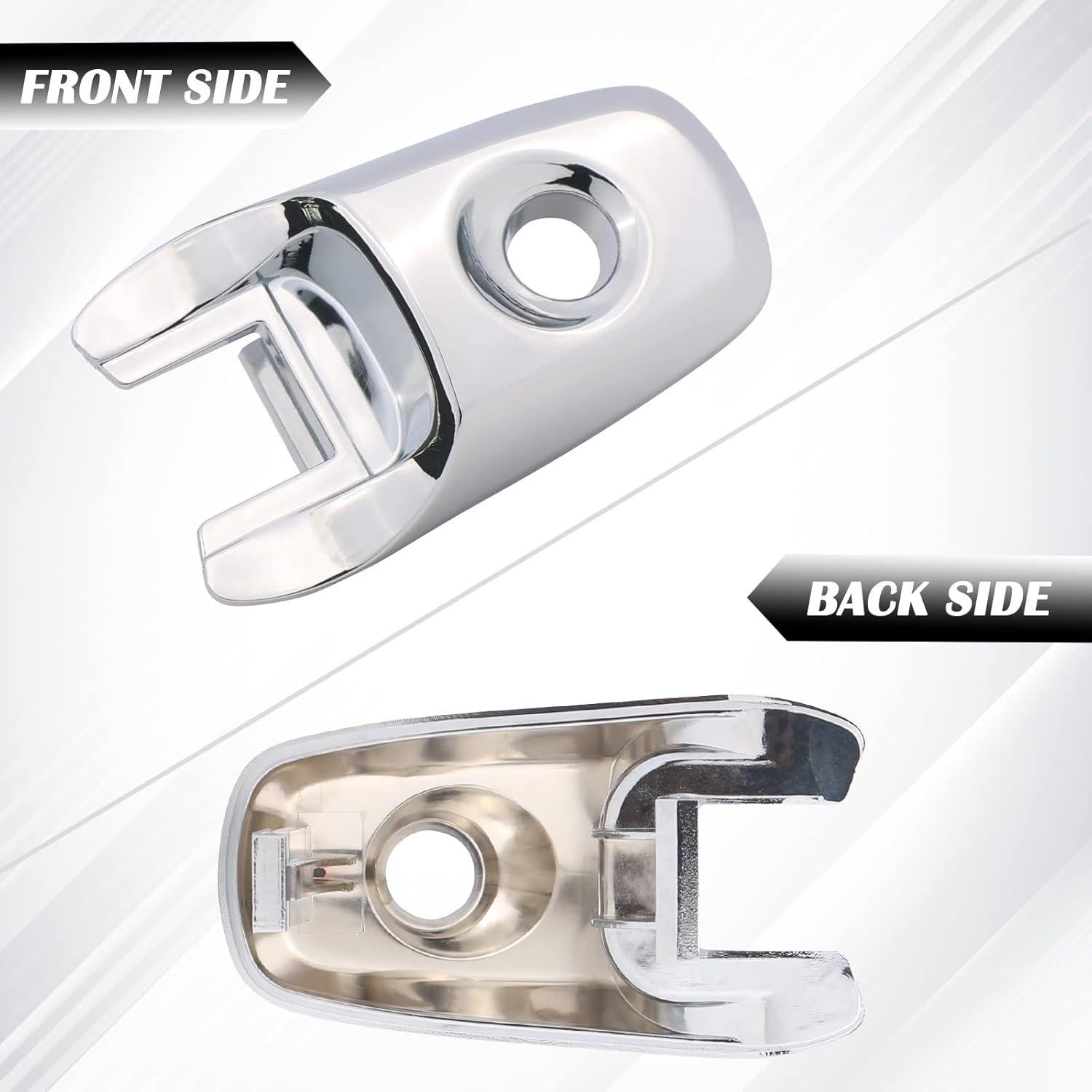 TQPONLY Tapa Cilindro Bloqueo Manija Puerta Ford 2008-2019 Cromo