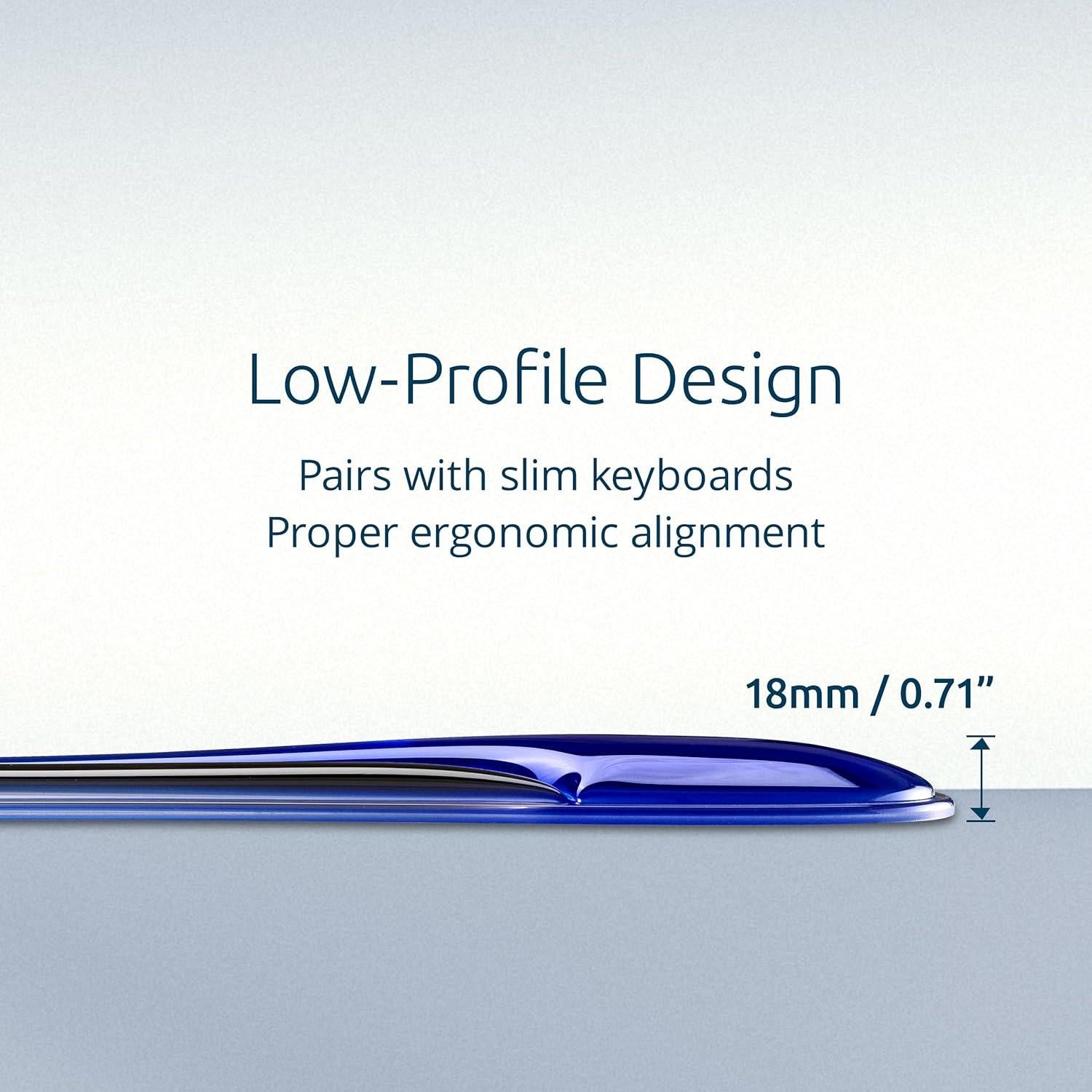 Reposamuñecas de Gel Ergonomico Kensington Slim Duo Azul