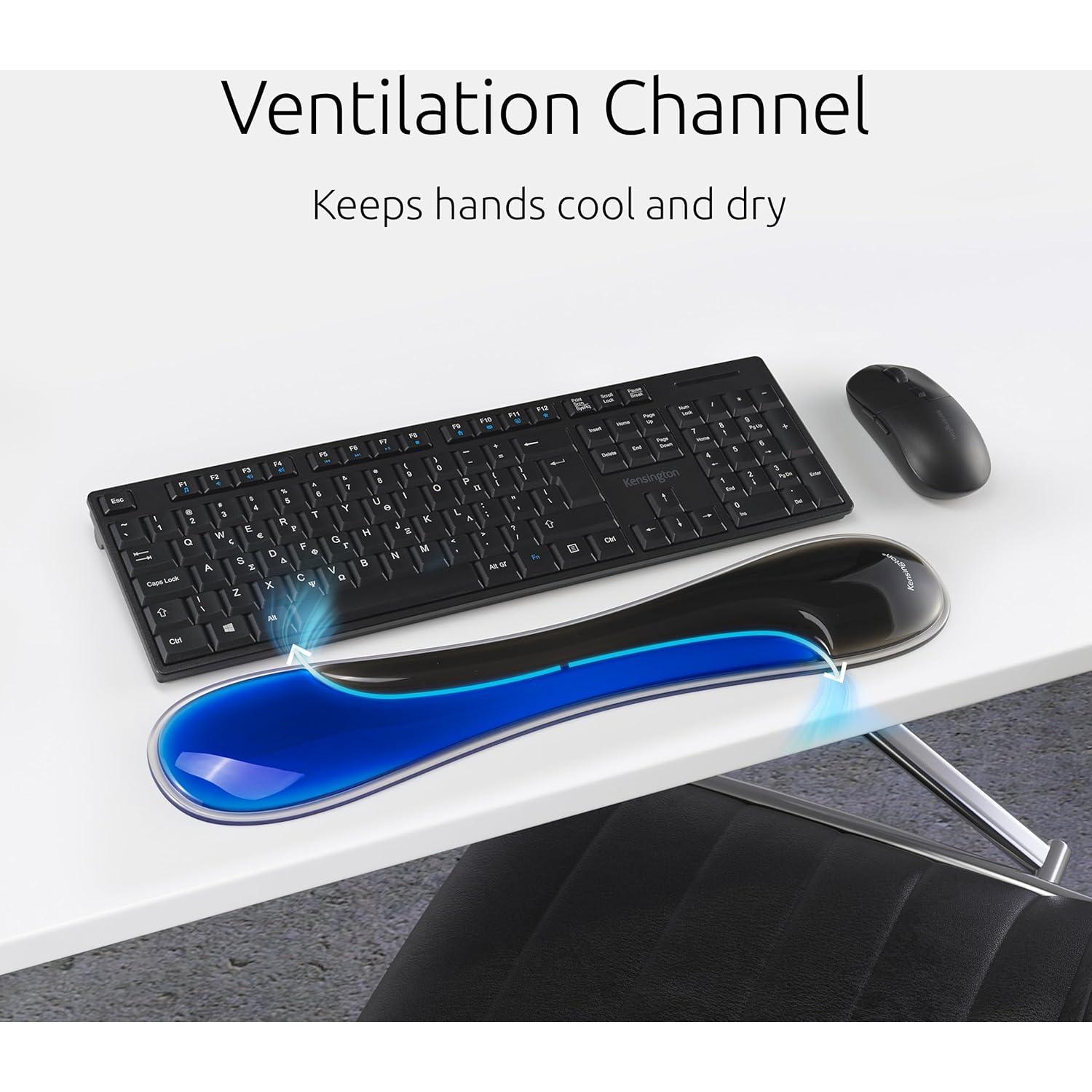 Reposamuñecas de Gel Ergonomico Kensington Slim Duo Azul