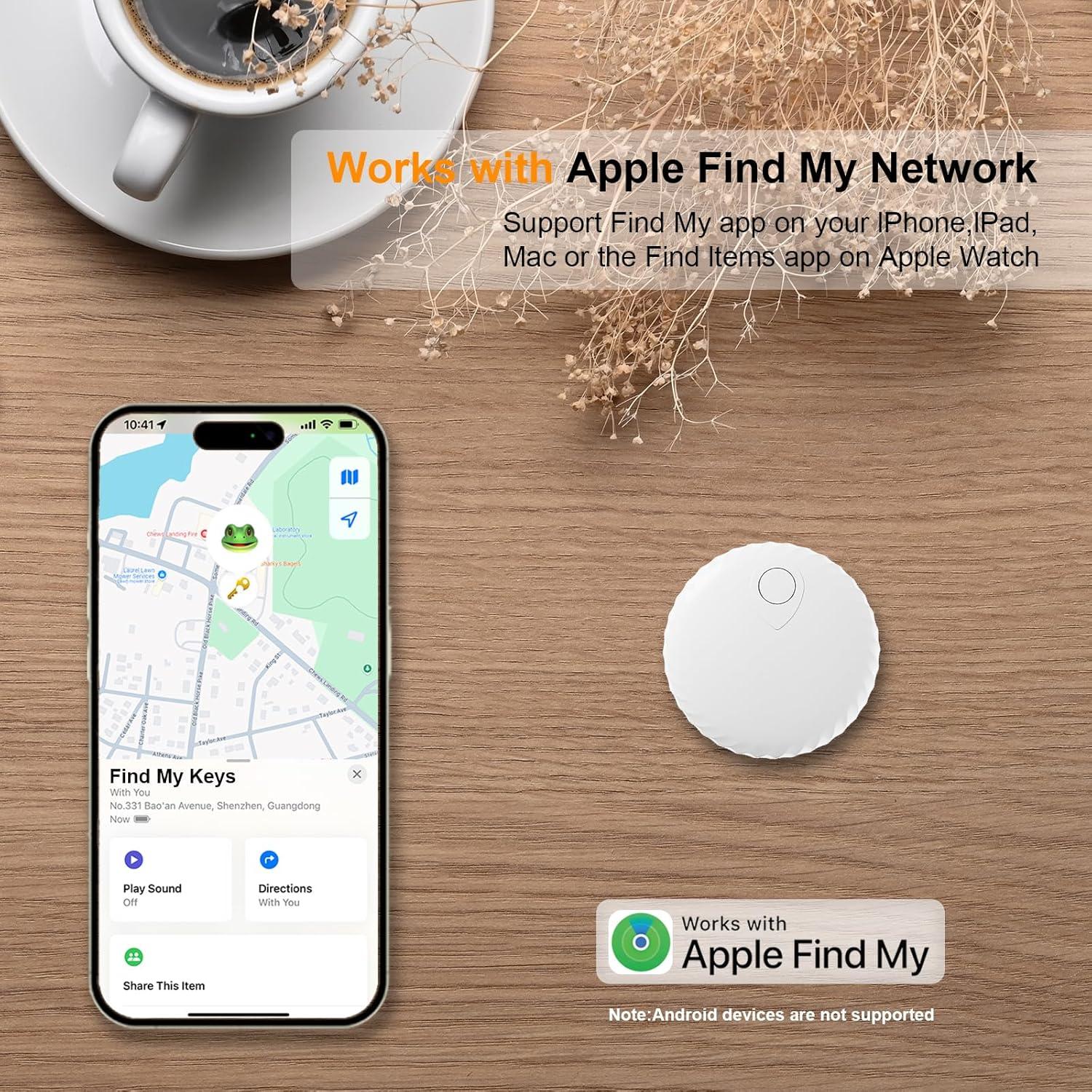 Rastreador G3 Yositochuan Air Tag Bluetooth Blanco Lechoso