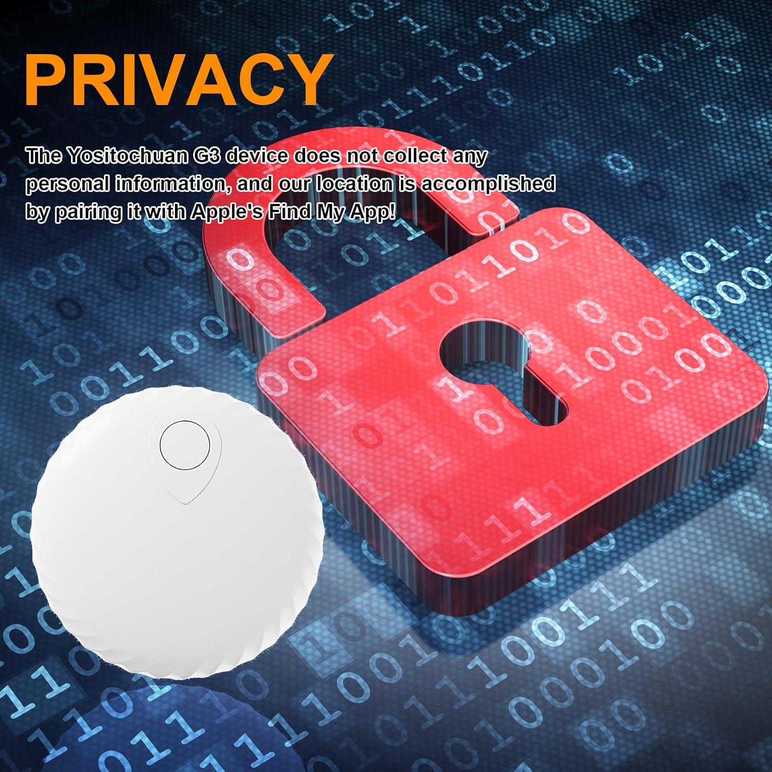 Rastreador G3 Yositochuan Air Tag Bluetooth Blanco Lechoso