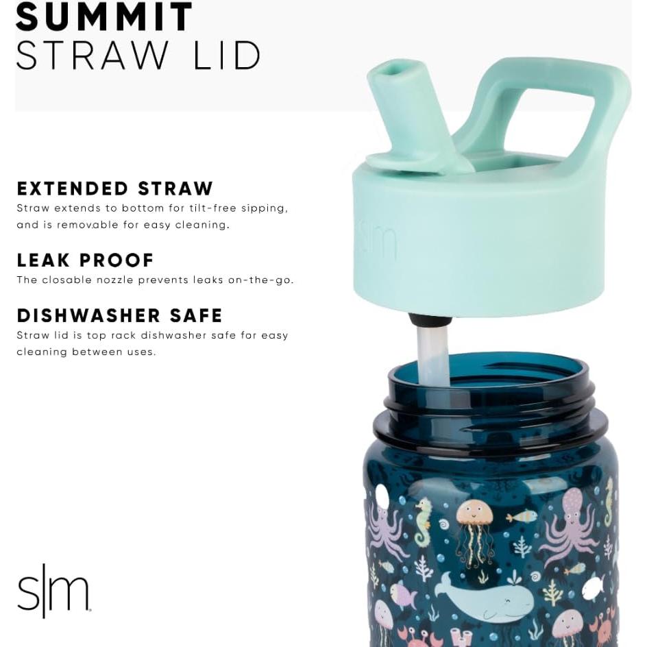 Botella de Agua Simple Modern 354ml Sistema Solar Niños