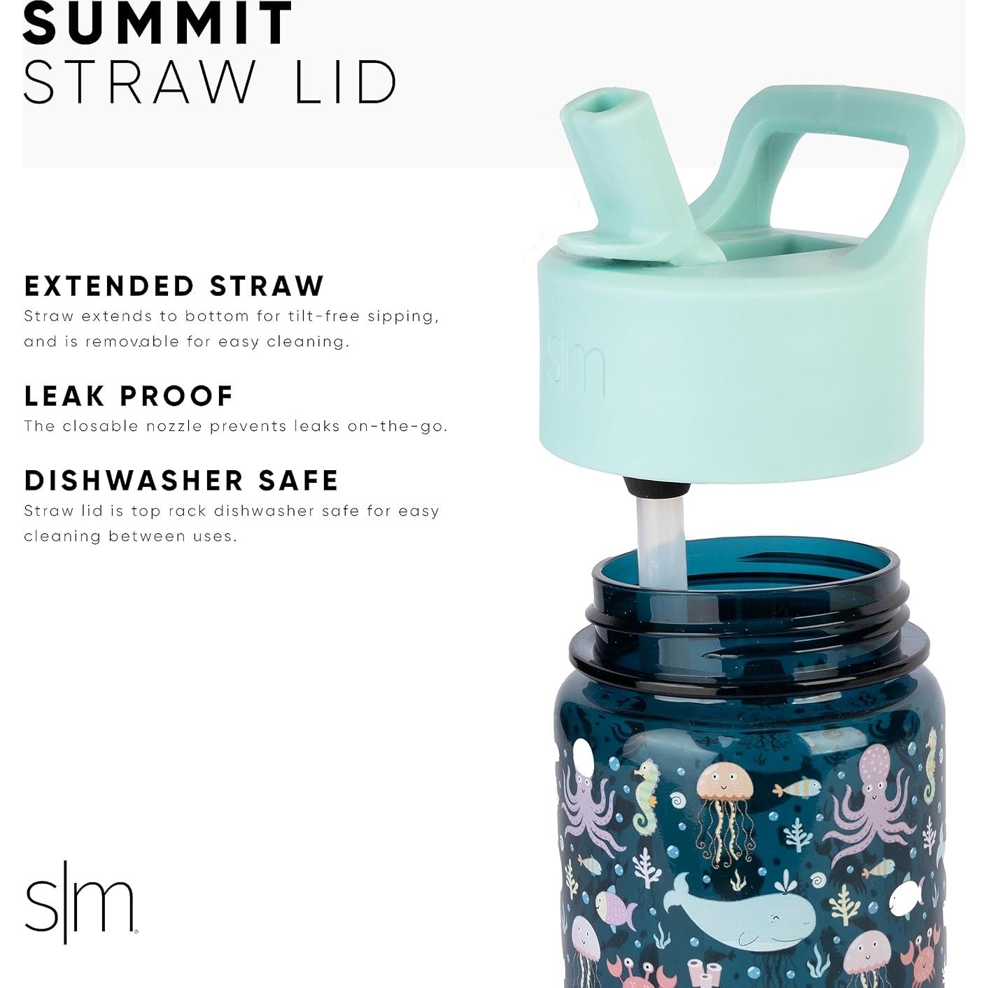 Botella de Agua Simple Modern Tritan 354ml a Prueba de Fugas