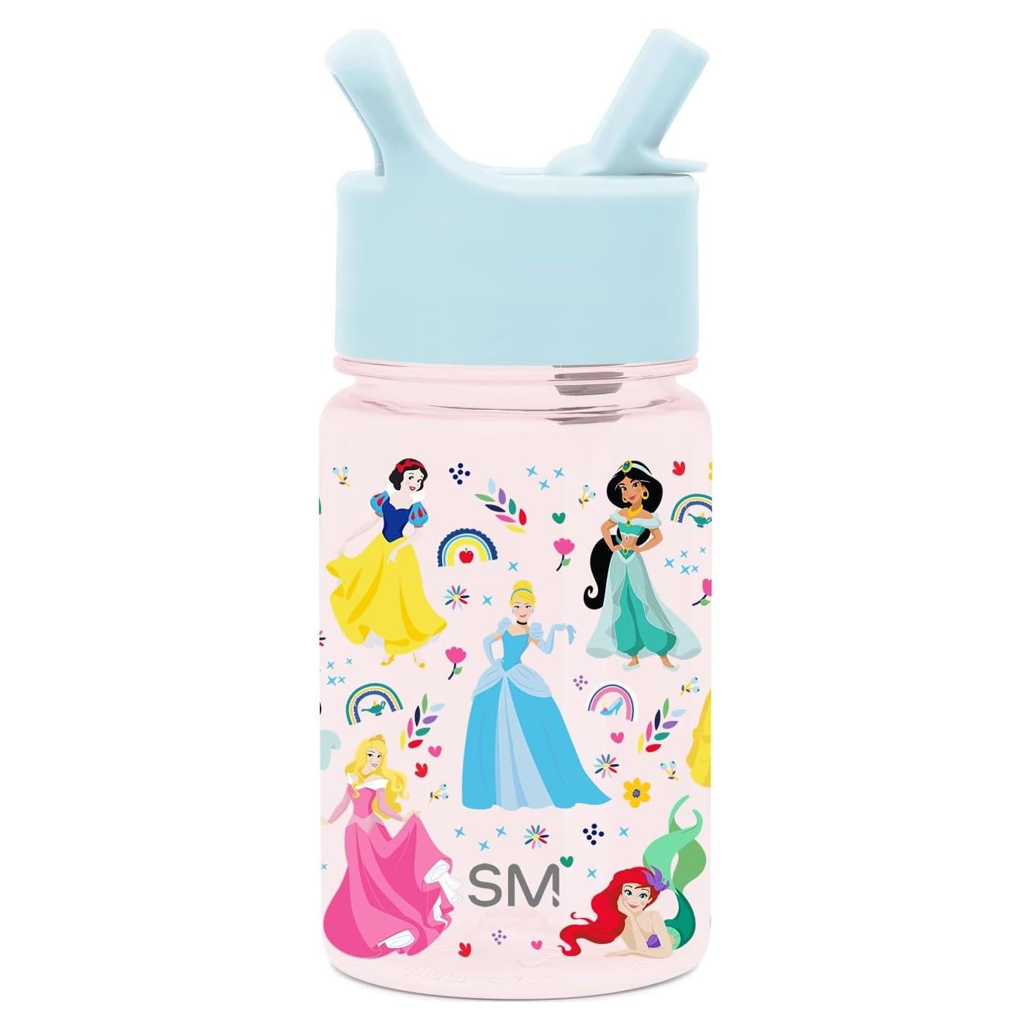 Botella de Agua Simple Modern 12oz Princesa Arcoíris