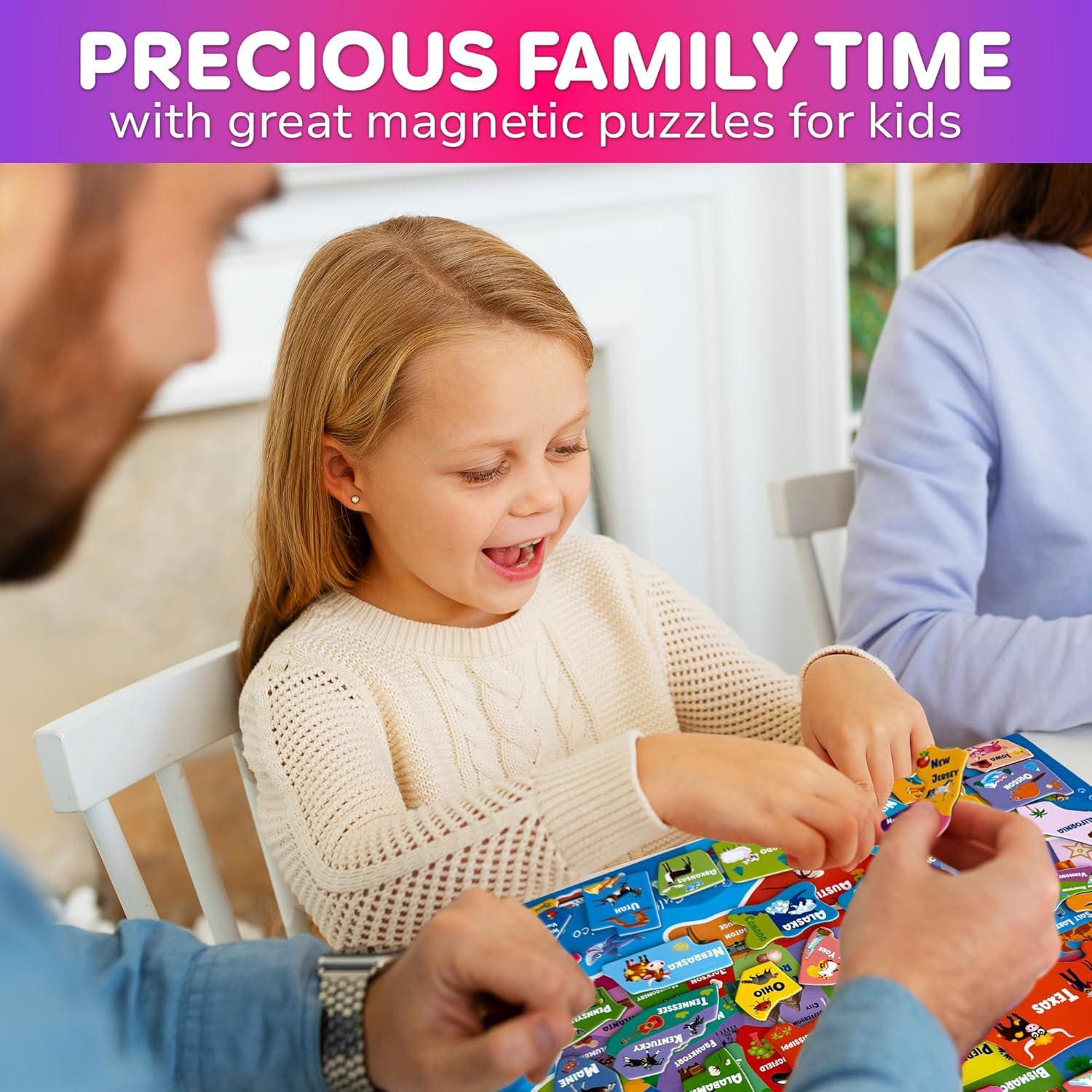 Puzzles Magnéticos Quokka para Niños 3 a 5 Años - Mapas