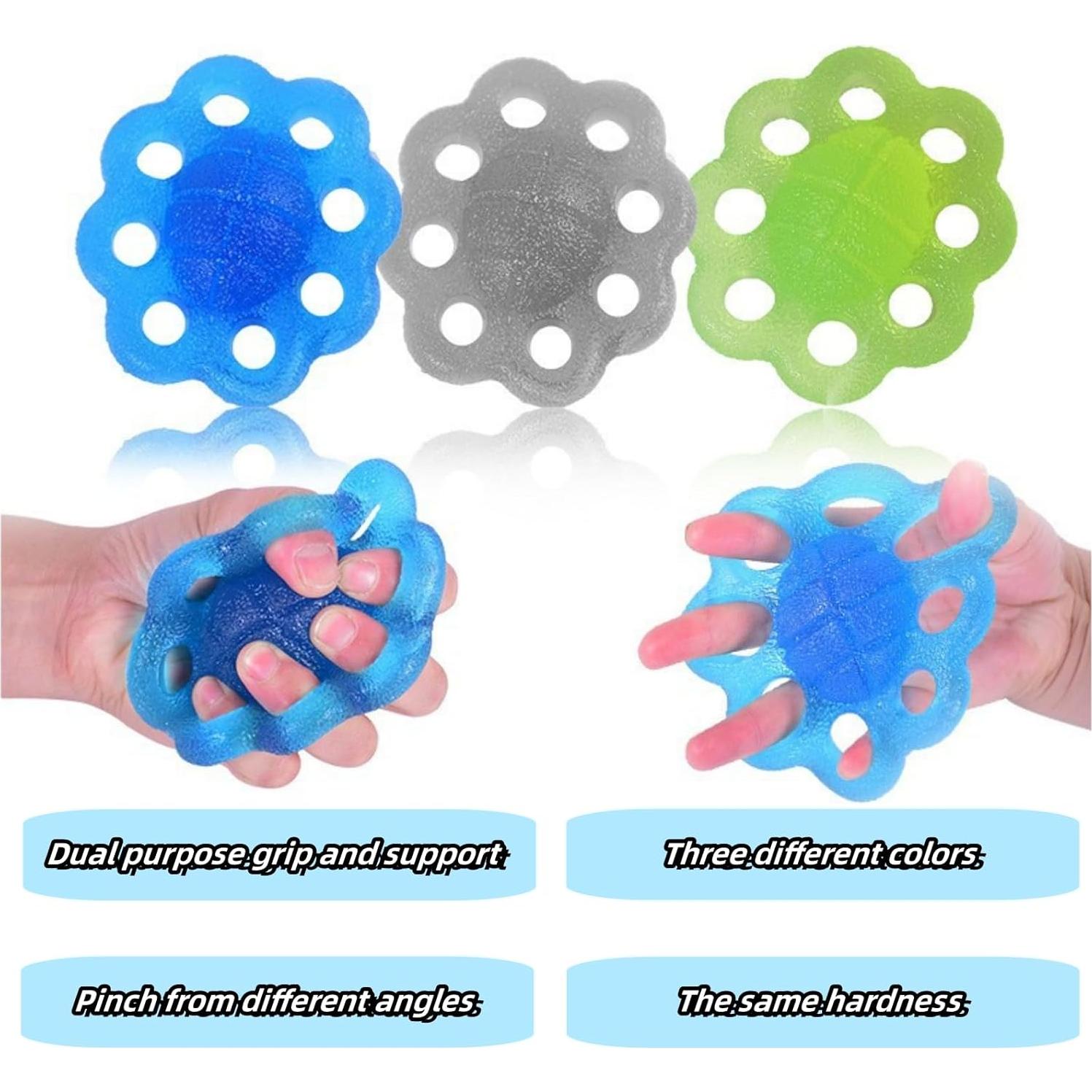 Ejercitador de Dedos DEEYOTA - Pelota de Compresión para Manos