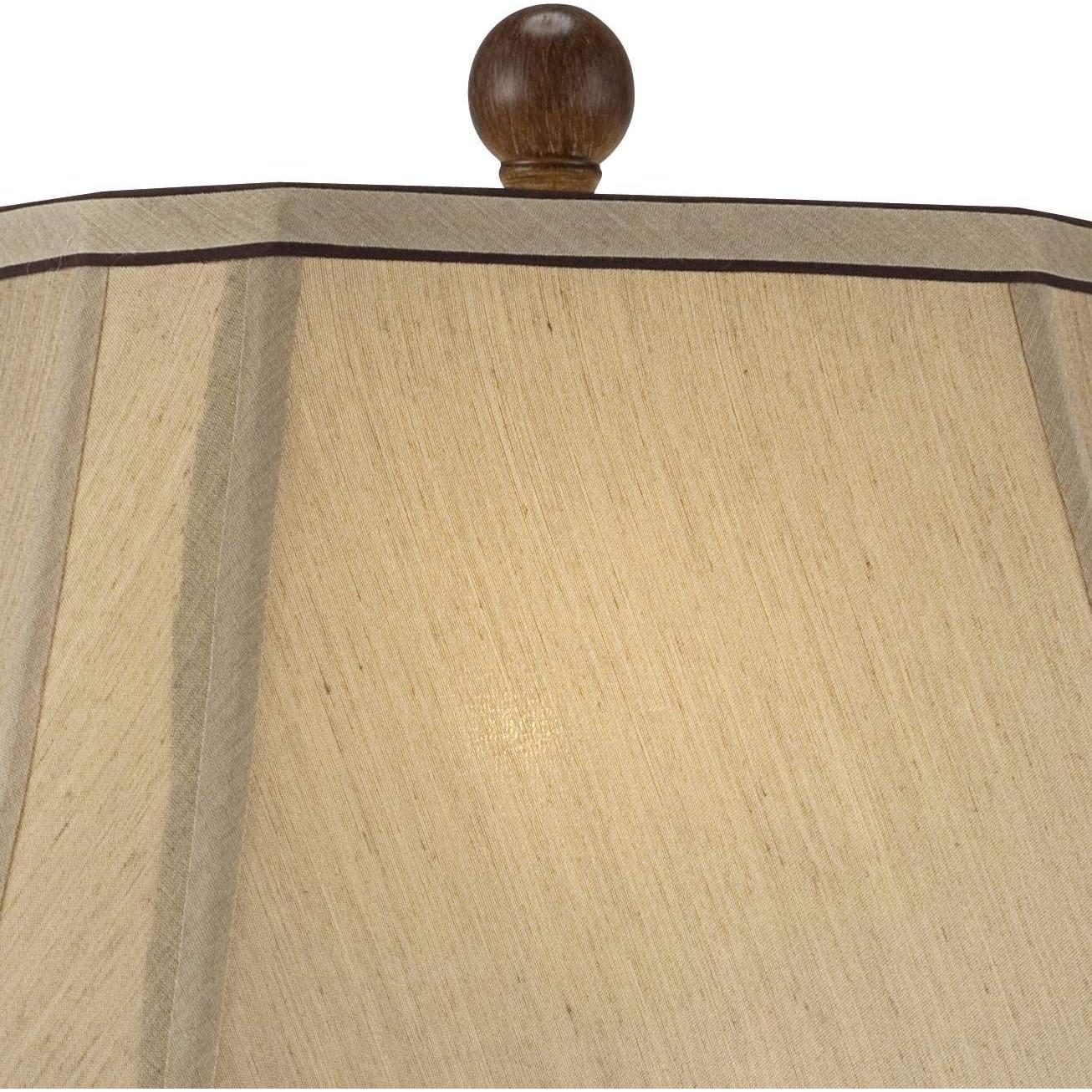 Lámpara de Mesa Regency Hill Urna 72.4 cm Marrón Beige