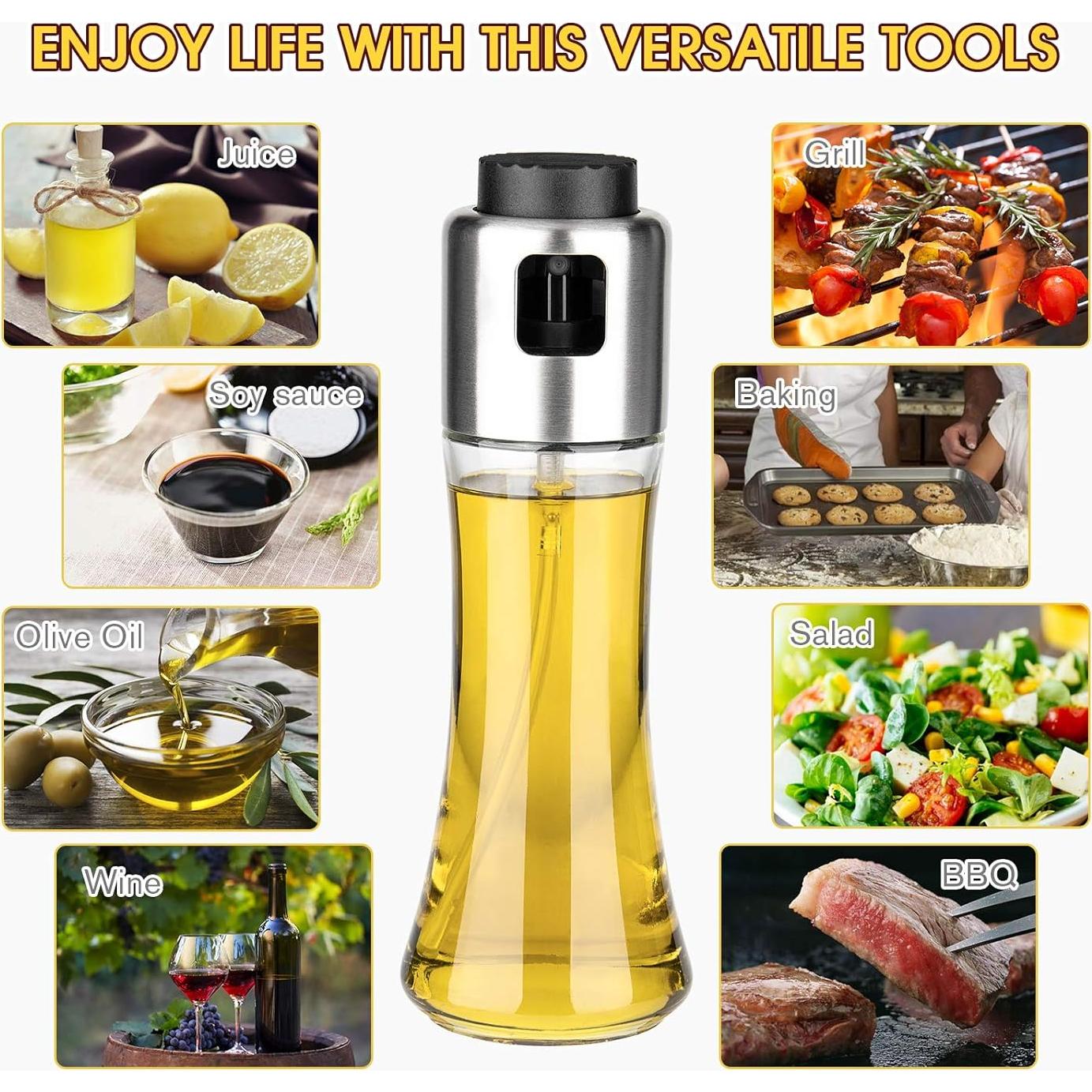 Botella Rociadora de Aceite Mafiti 180ml Acero Inoxidable