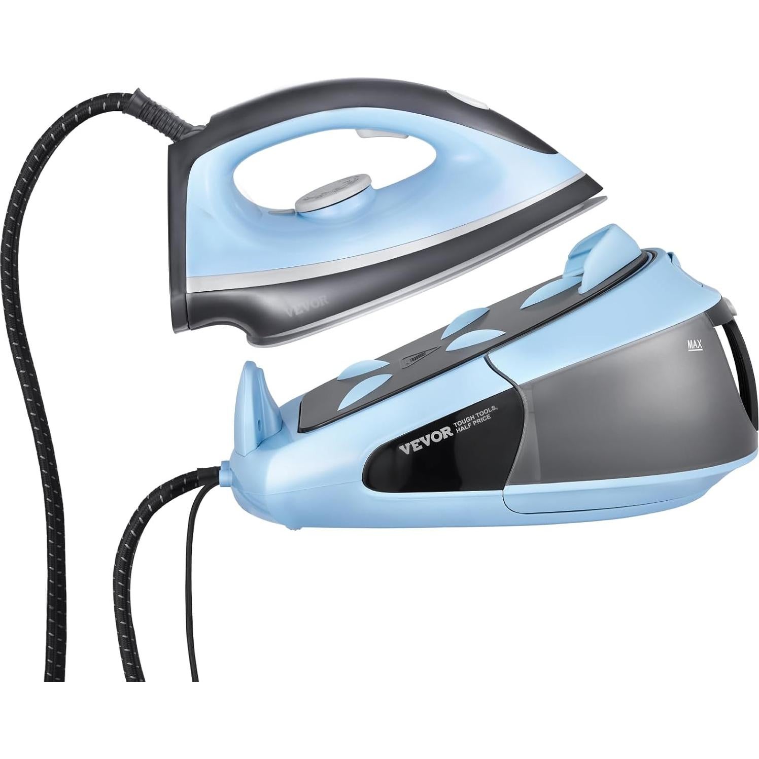 Plancha de Vapor VEVOR 1700W con Tanque 1.8L y Apagado Automático