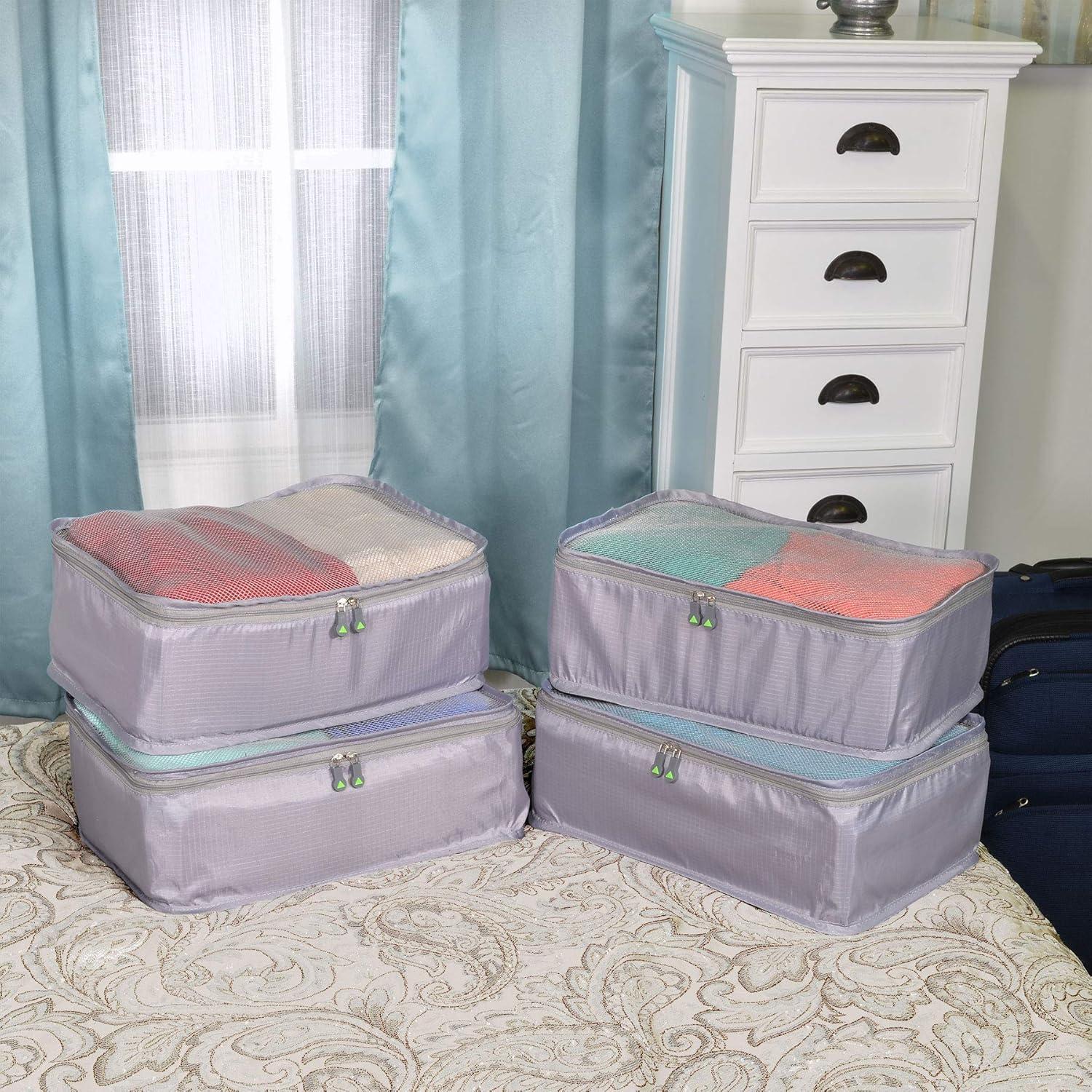 Cubes de Empaque Multiusos Rolling Nomad - 4 Piezas Gris