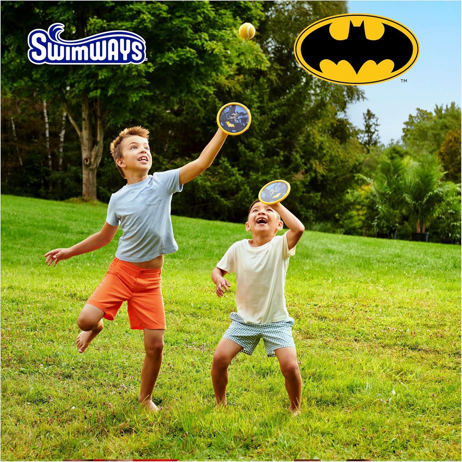 Juego de Atrapar DC Batman Swimways con 2 Paletas y 1 Pelota