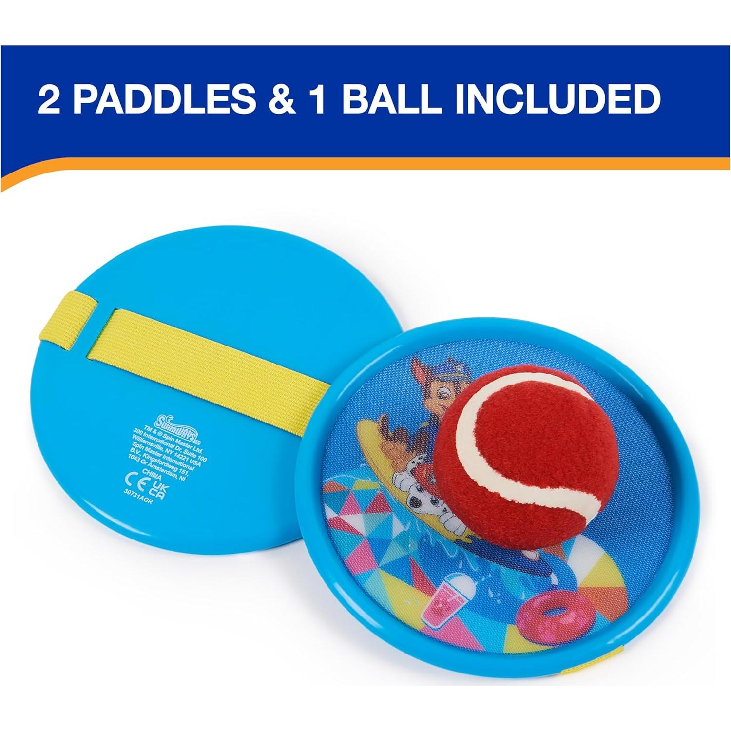 Juego de Atrapar Paw Patrol Swimways 2 Paletas y 1 Pelota