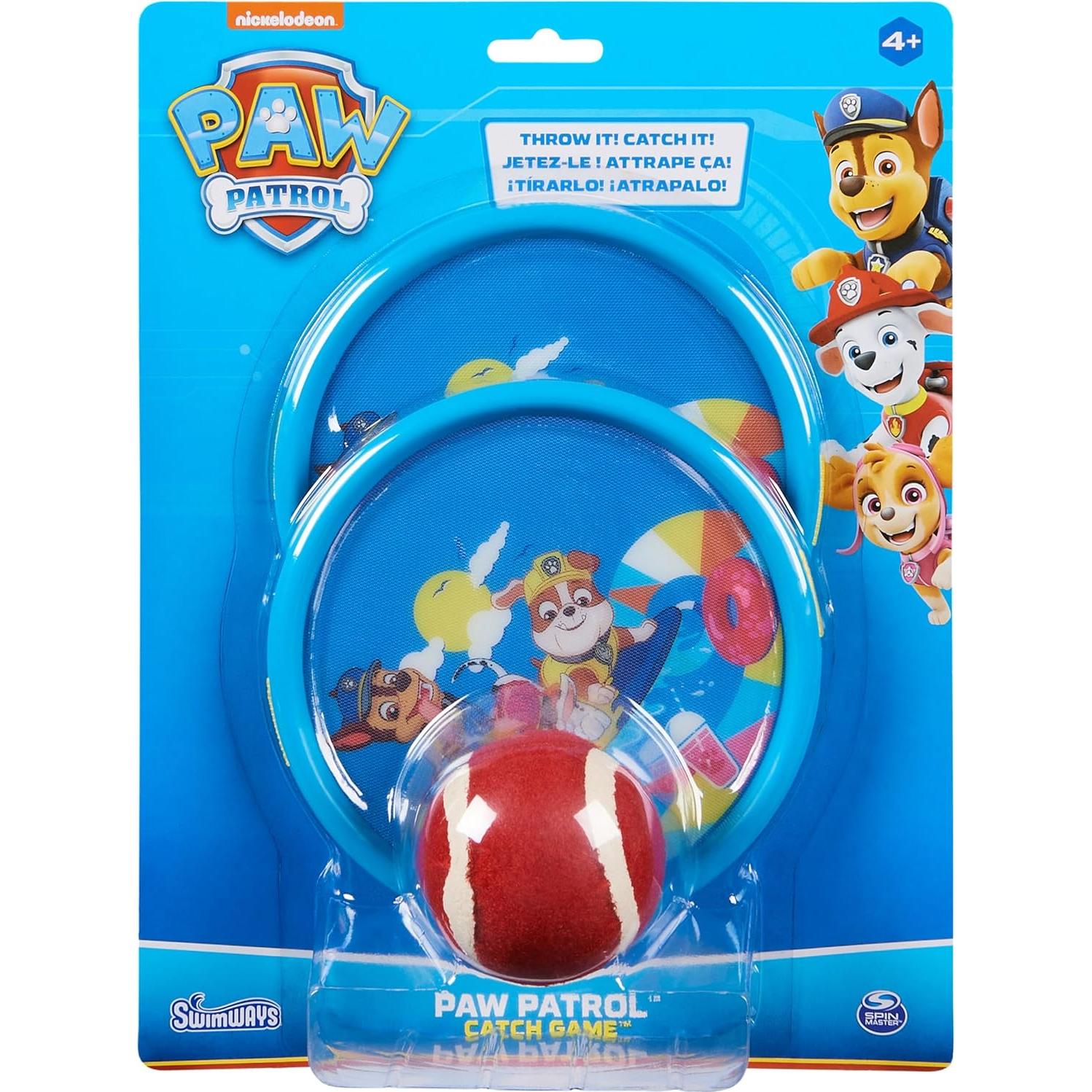Juego de Atrapar Paw Patrol Swimways 2 Paletas y 1 Pelota