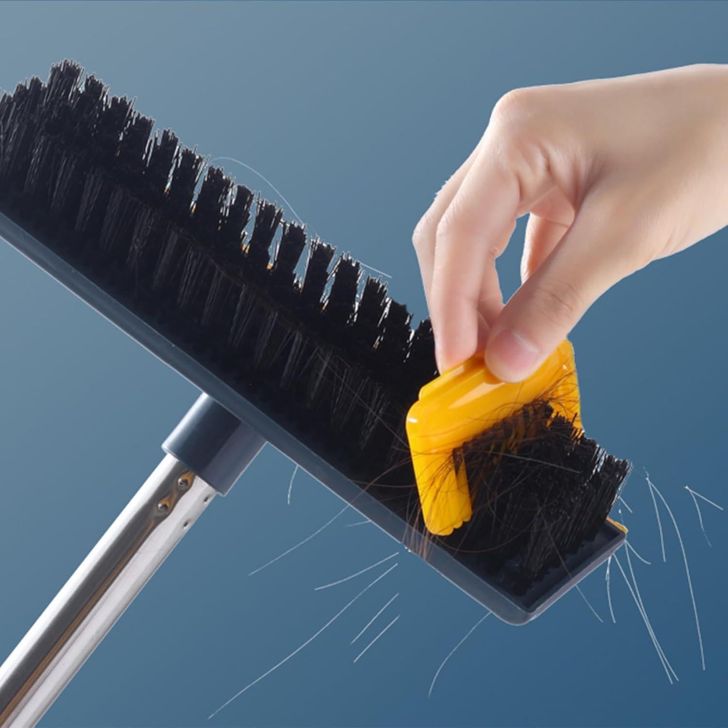 Cepillo de Fregado 2 en 1 Theiyhyu Azul con Mango Largo