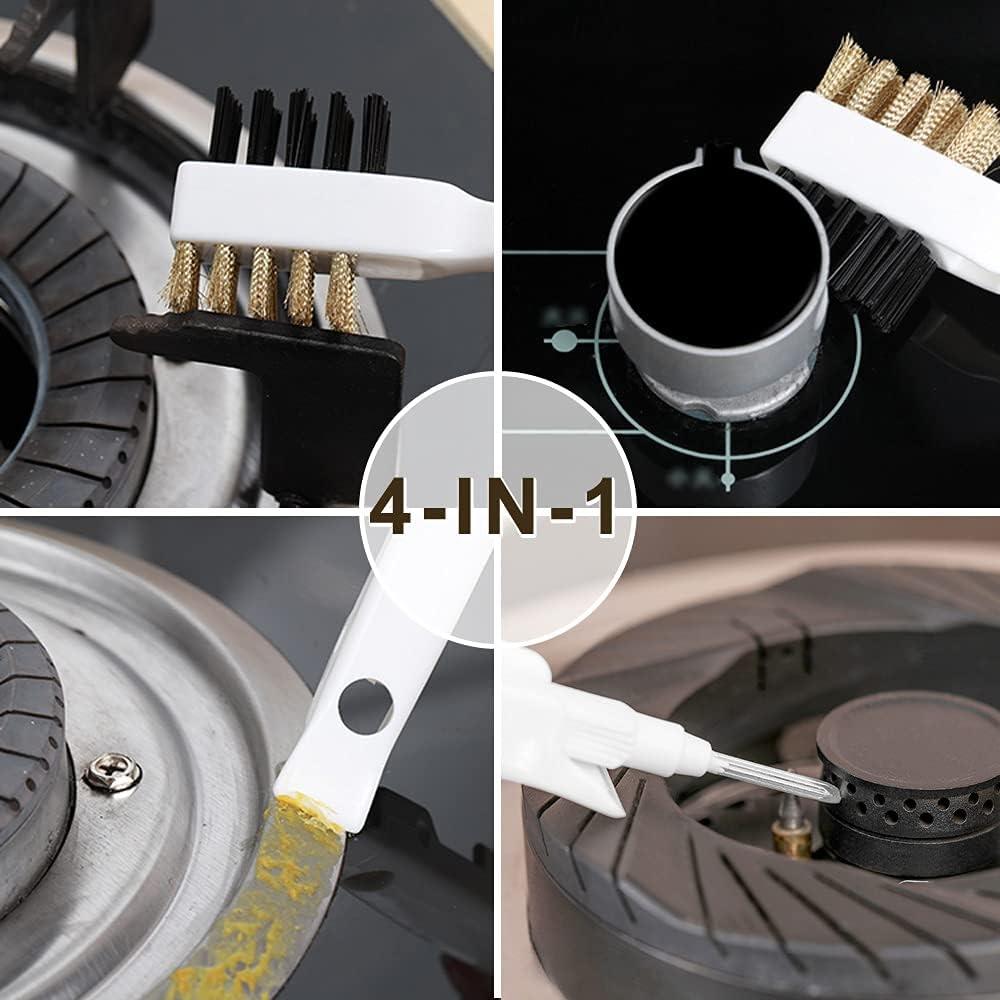 Juego de limpieza para estufa Leuapl - Cepillo y raspador acero