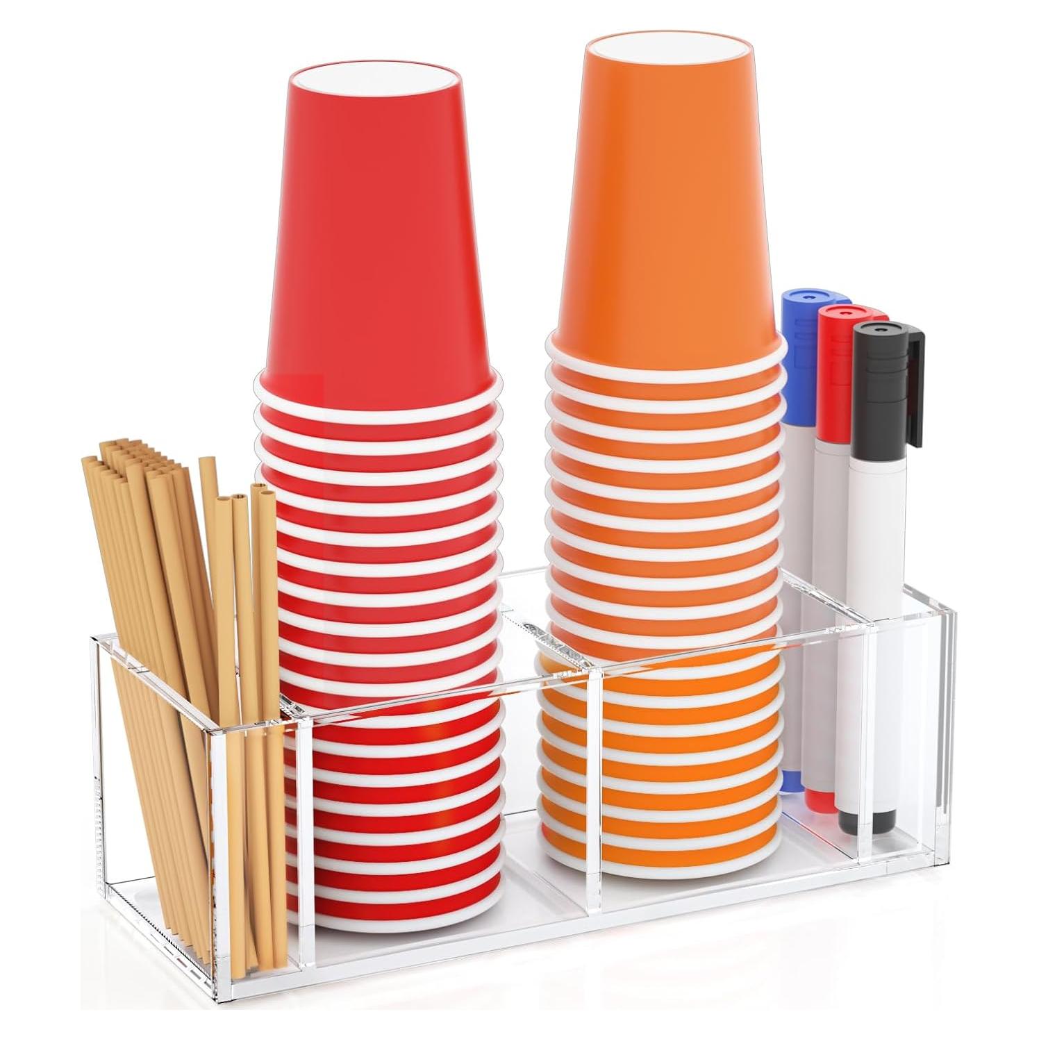 Soporte para Tazas Richboom Doble Transparente 27.5x11x9cm