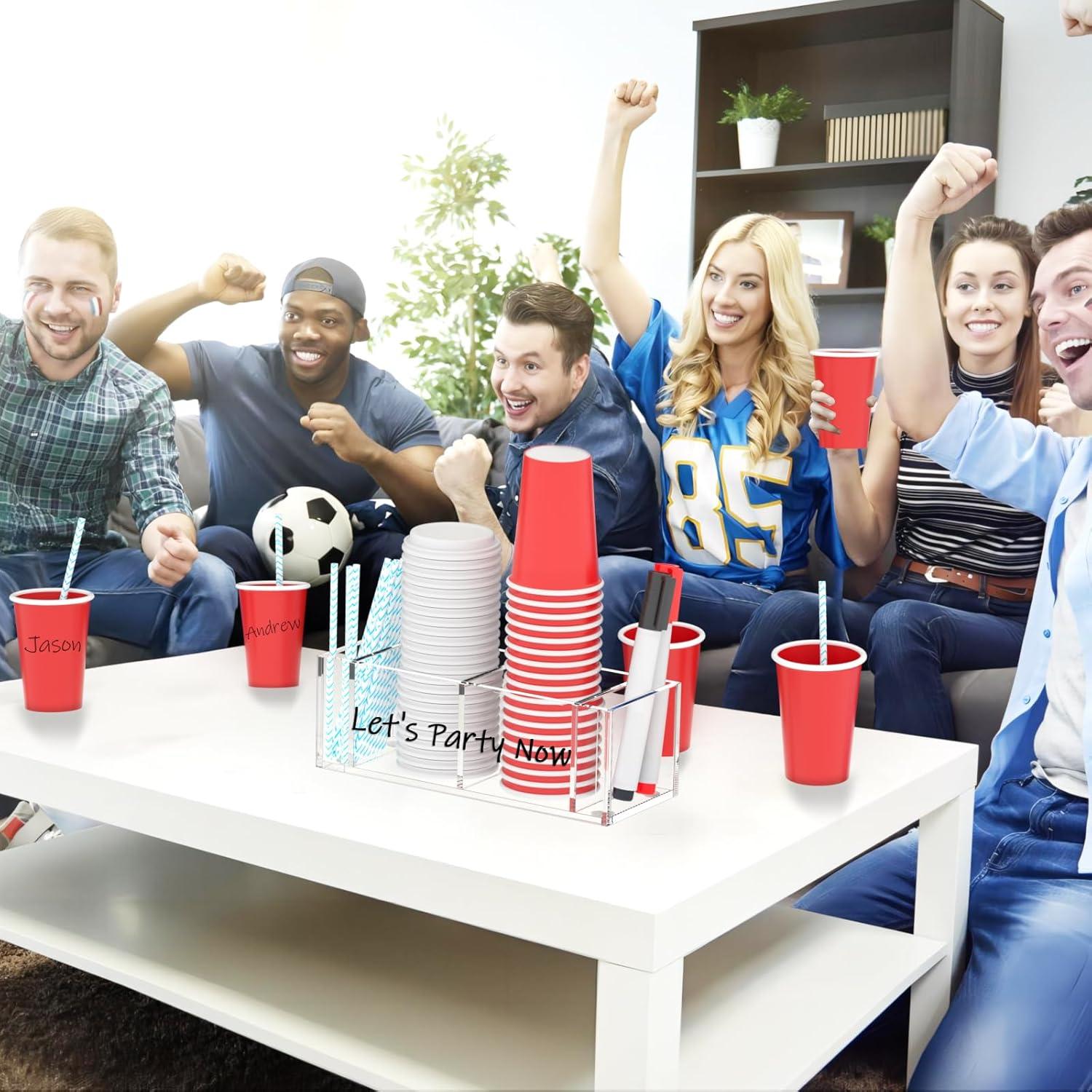 Soporte para Tazas Richboom Doble Transparente 27.5x11x9cm