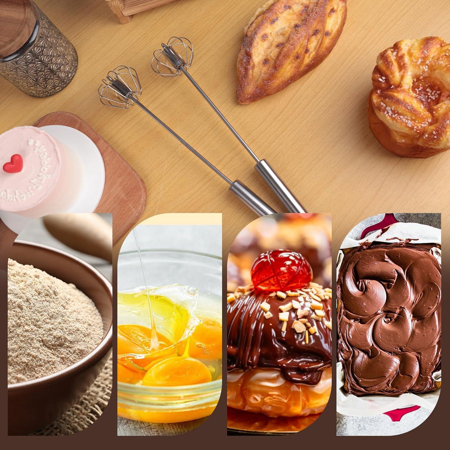 Batidor Semiautomático de Acero Inoxidable HANSGO 30.48cm