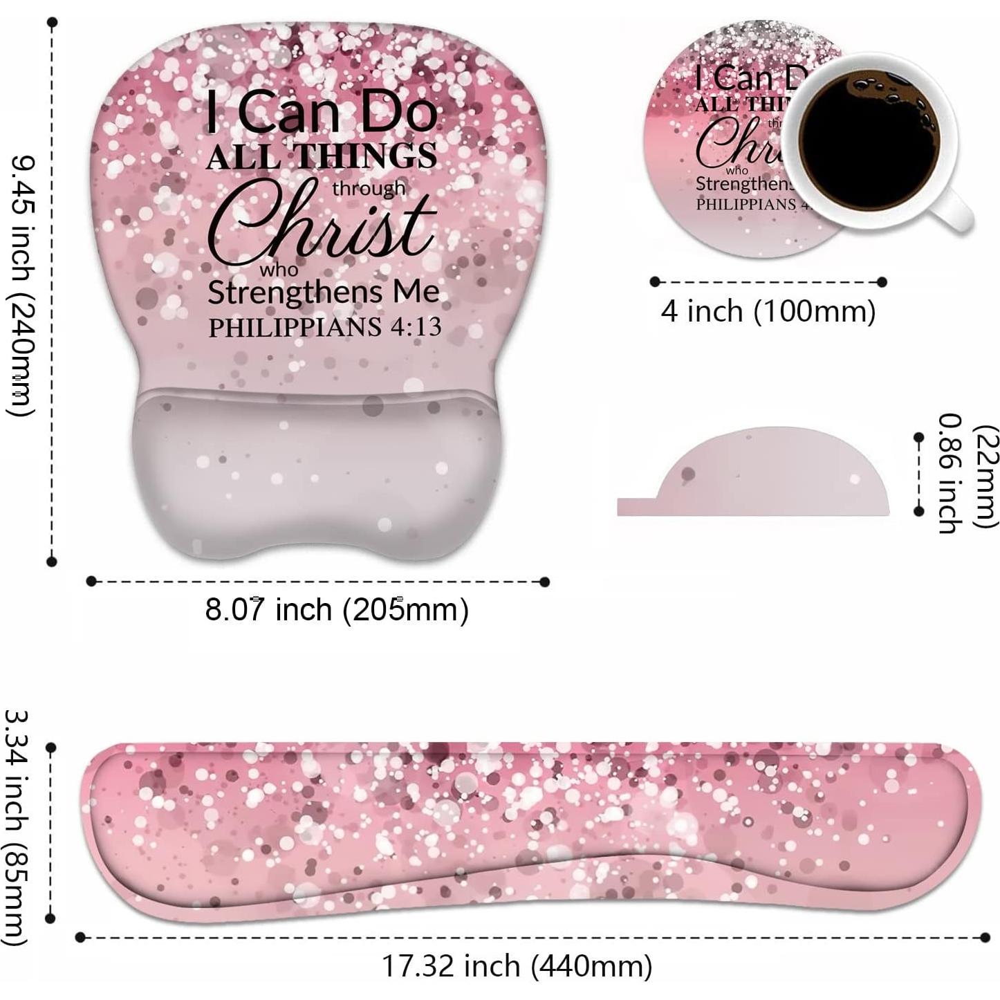 Conjunto Reposamuñecas Ergonómico ERWYTYIOI con Posavasos