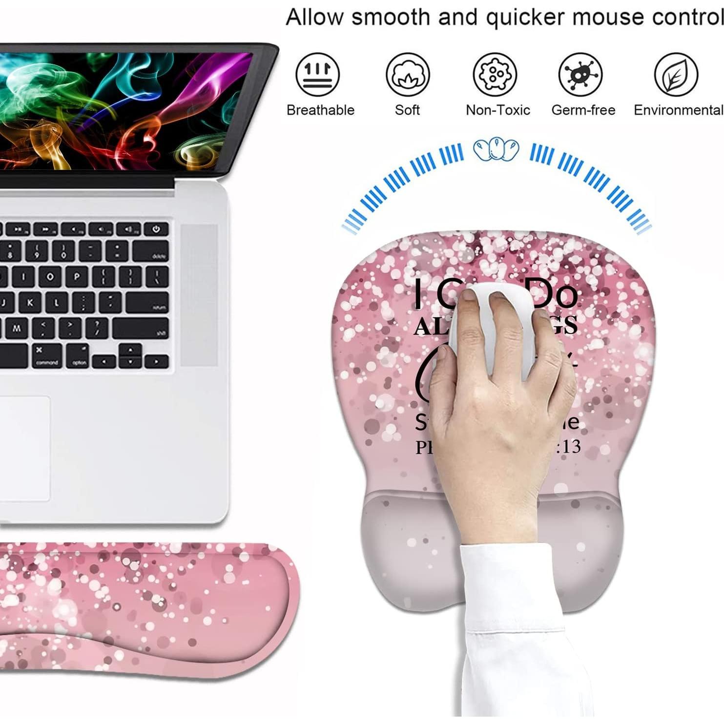 Conjunto Reposamuñecas Ergonómico ERWYTYIOI con Posavasos