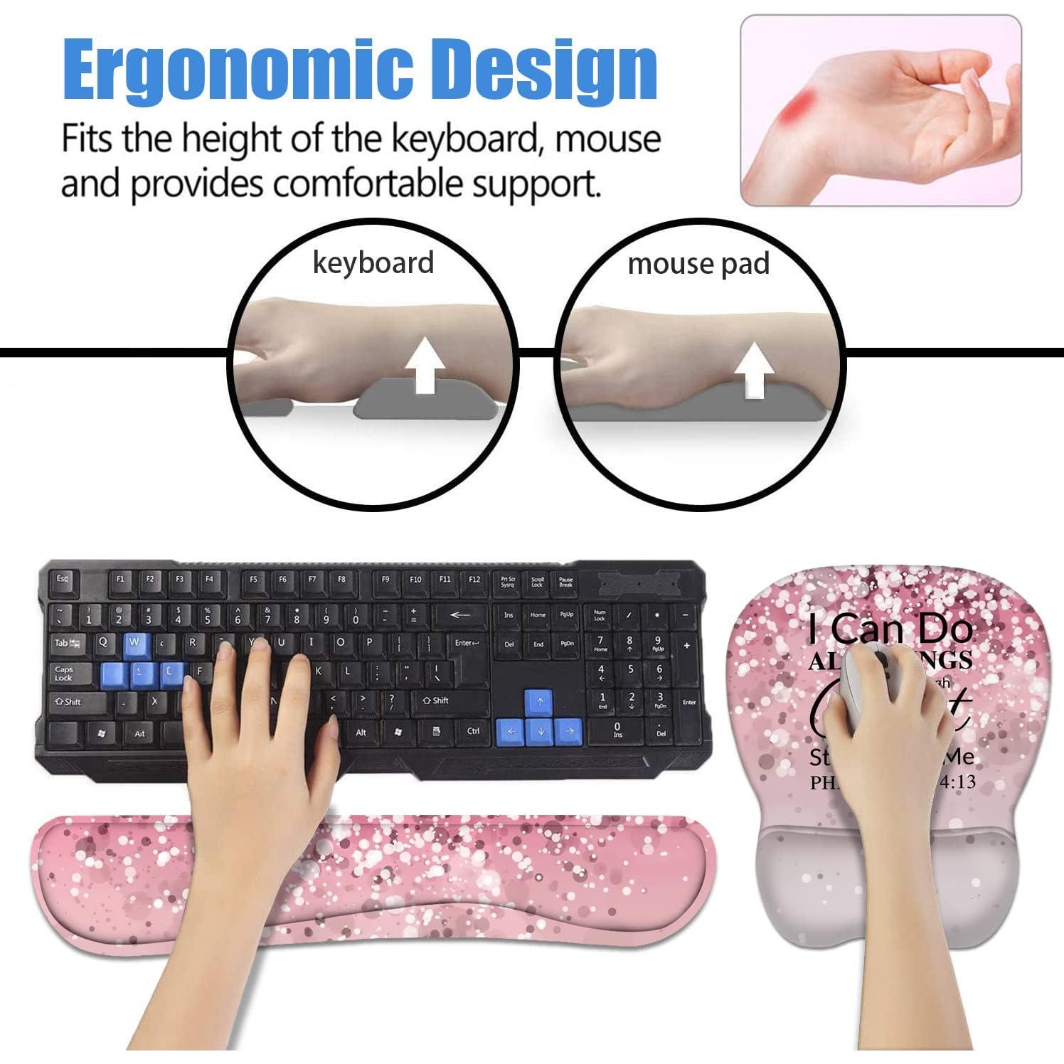 Conjunto Reposamuñecas Ergonómico ERWYTYIOI con Posavasos