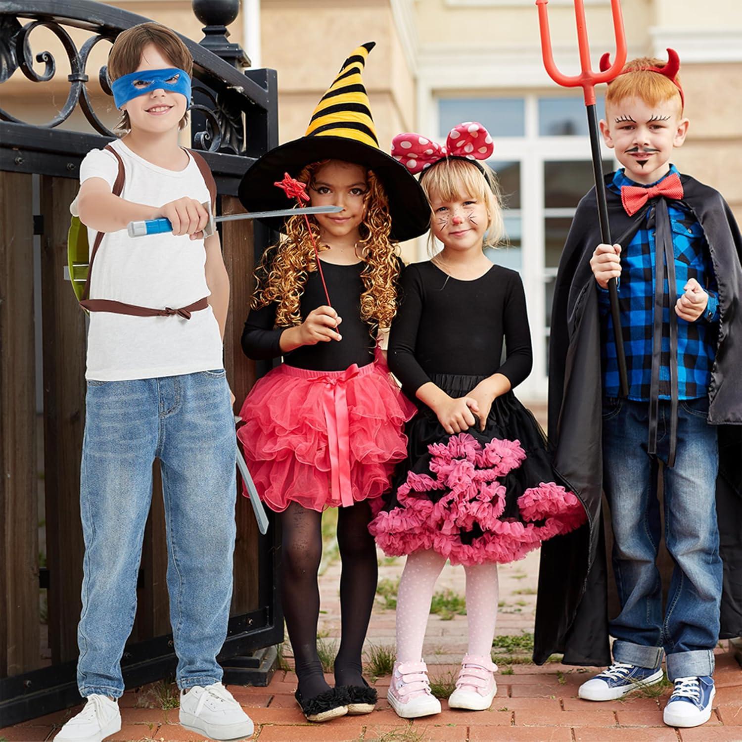 Disfraz de Ninja Superhéroe Naranja con Armas y Máscara