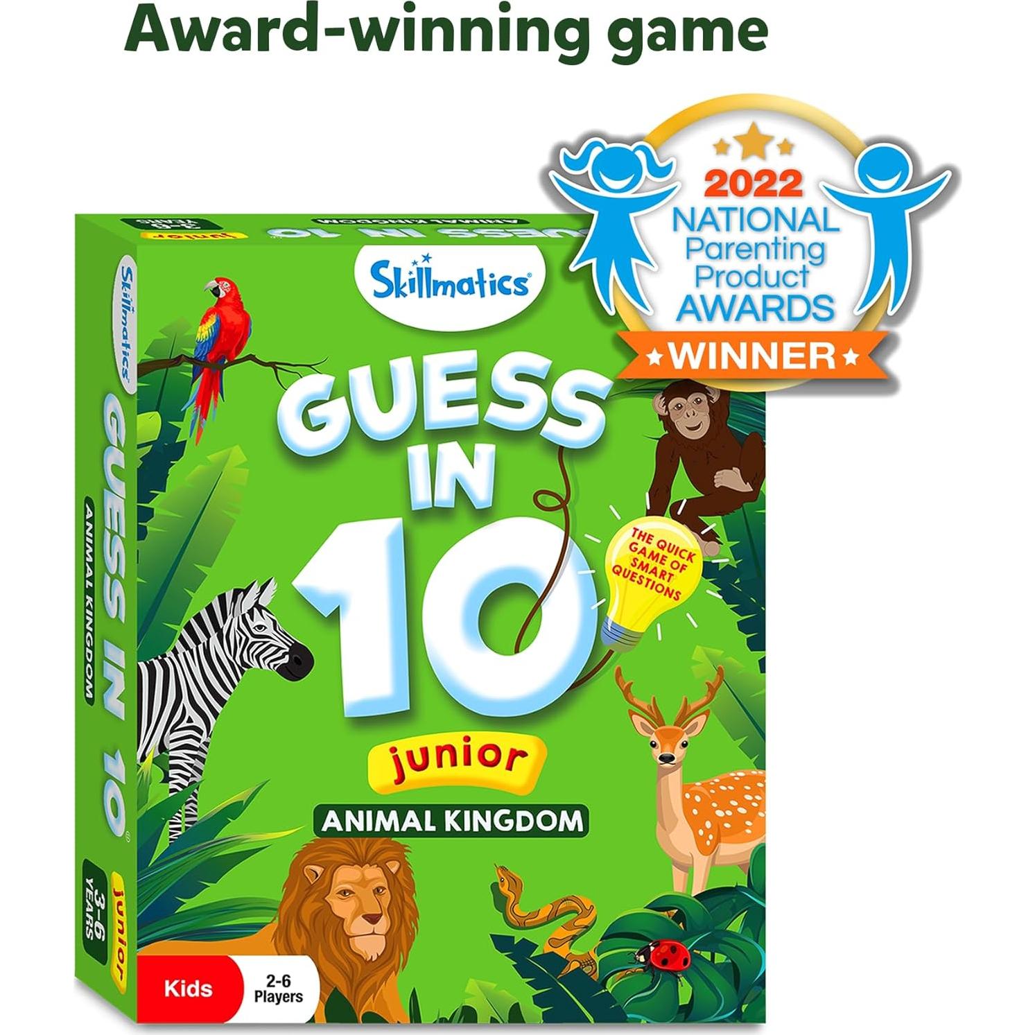 Skillmatics Adivina en 10 Junior Juego de Cartas Educativo