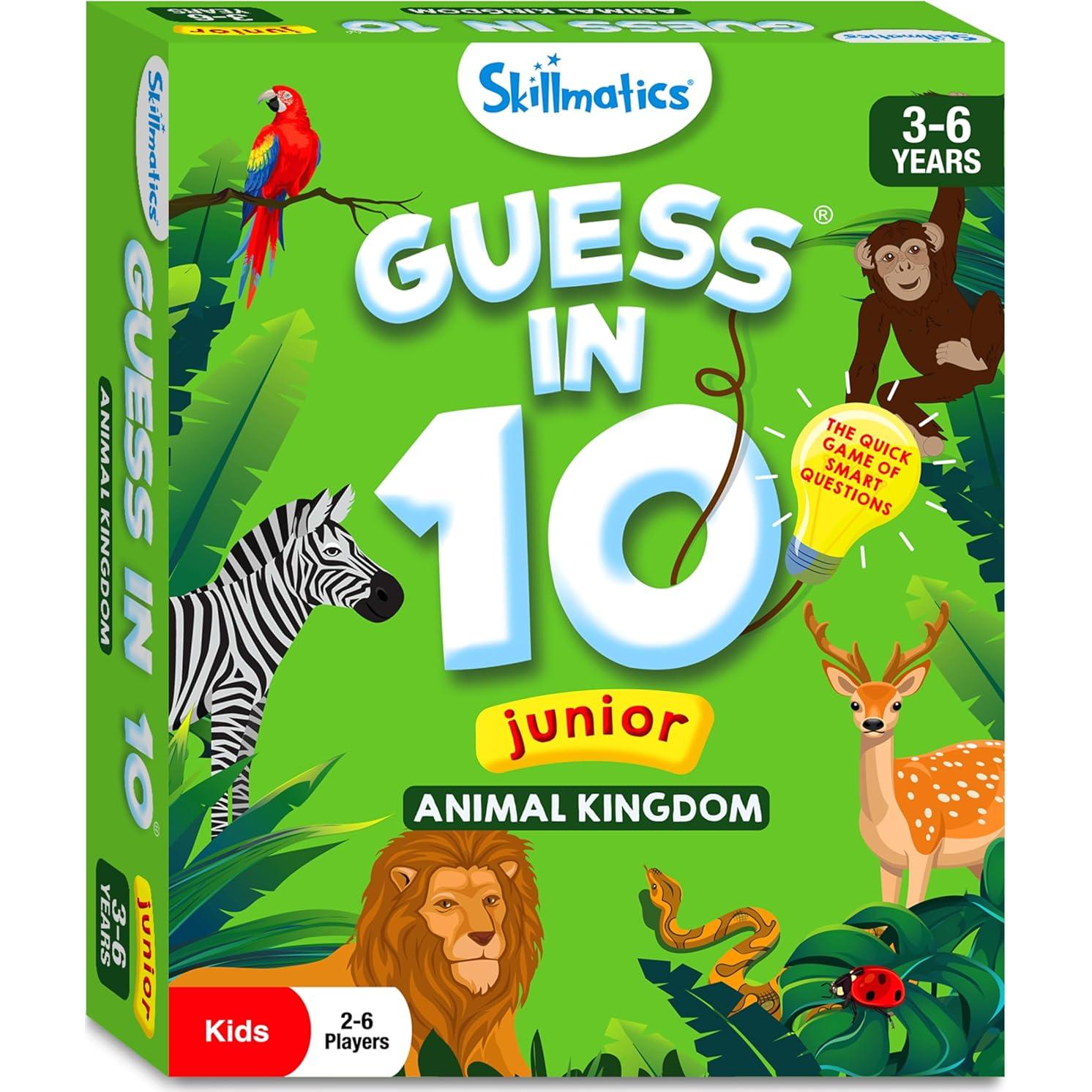 Skillmatics Adivina en 10 Junior Juego de Cartas Educativo