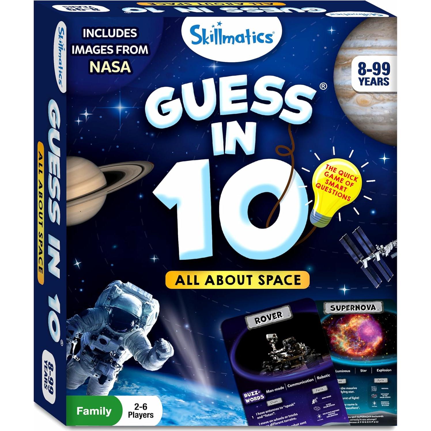 Skillmatics Adivina en 10 Espacio - Juego Educativo Familiar