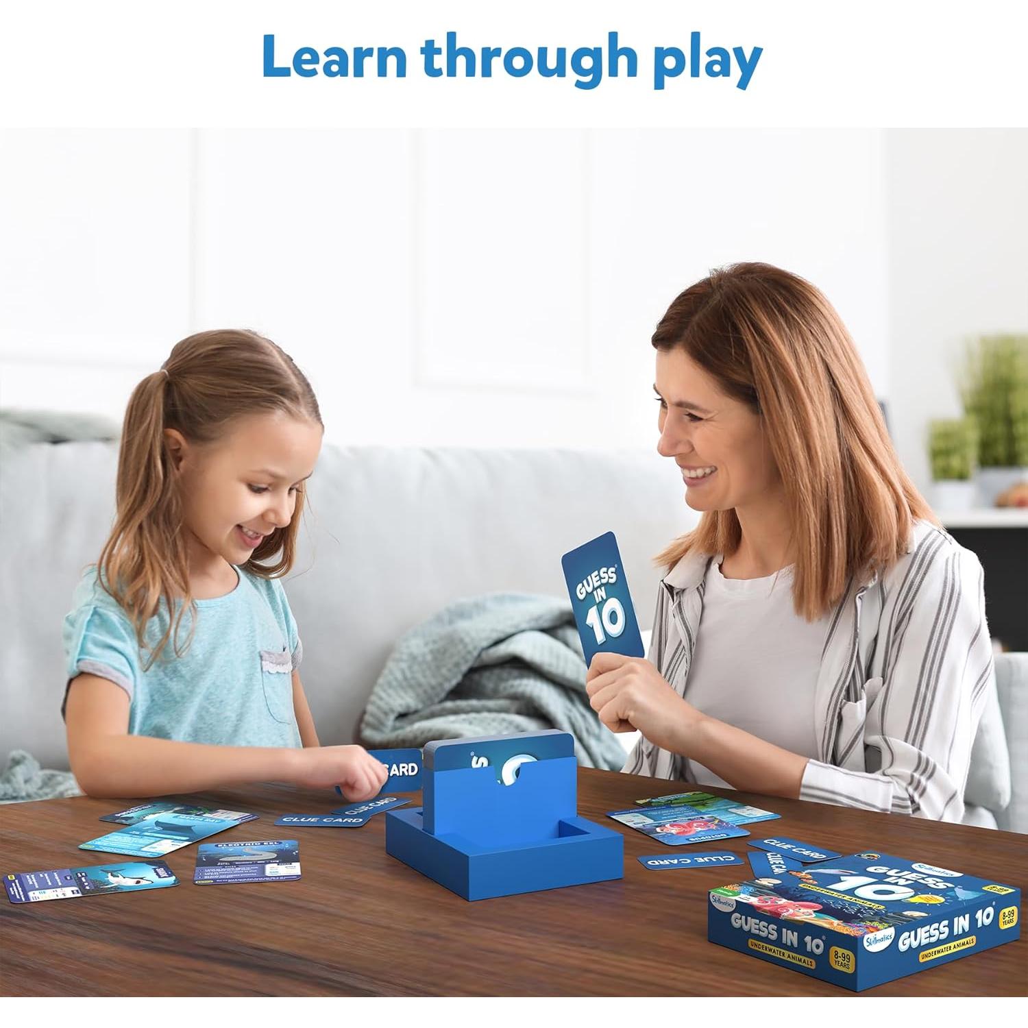 Skillmatics Adivina en 10 Animales Acuáticos - Juego Familiar