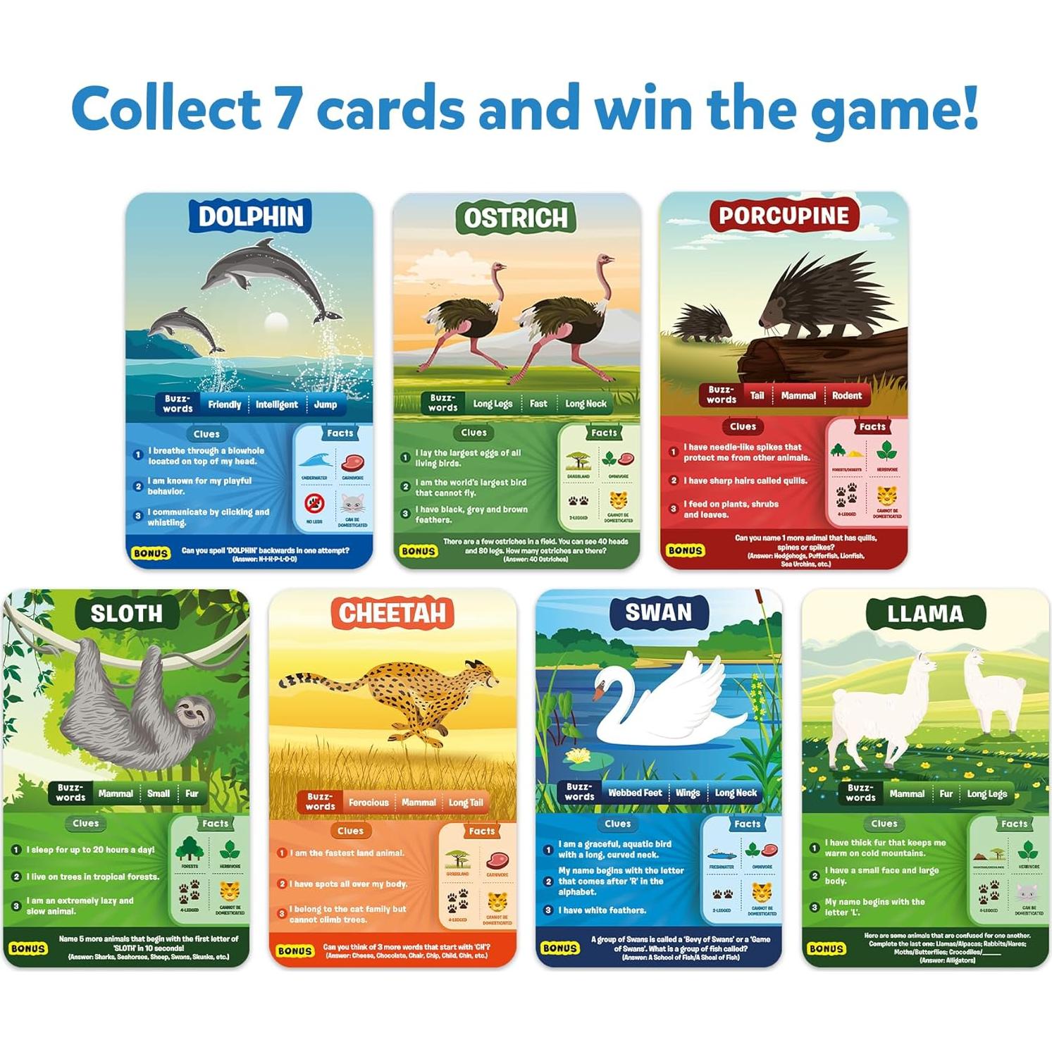 Skillmatics Adivina en 10 Animales Megapack - Juego Familiar