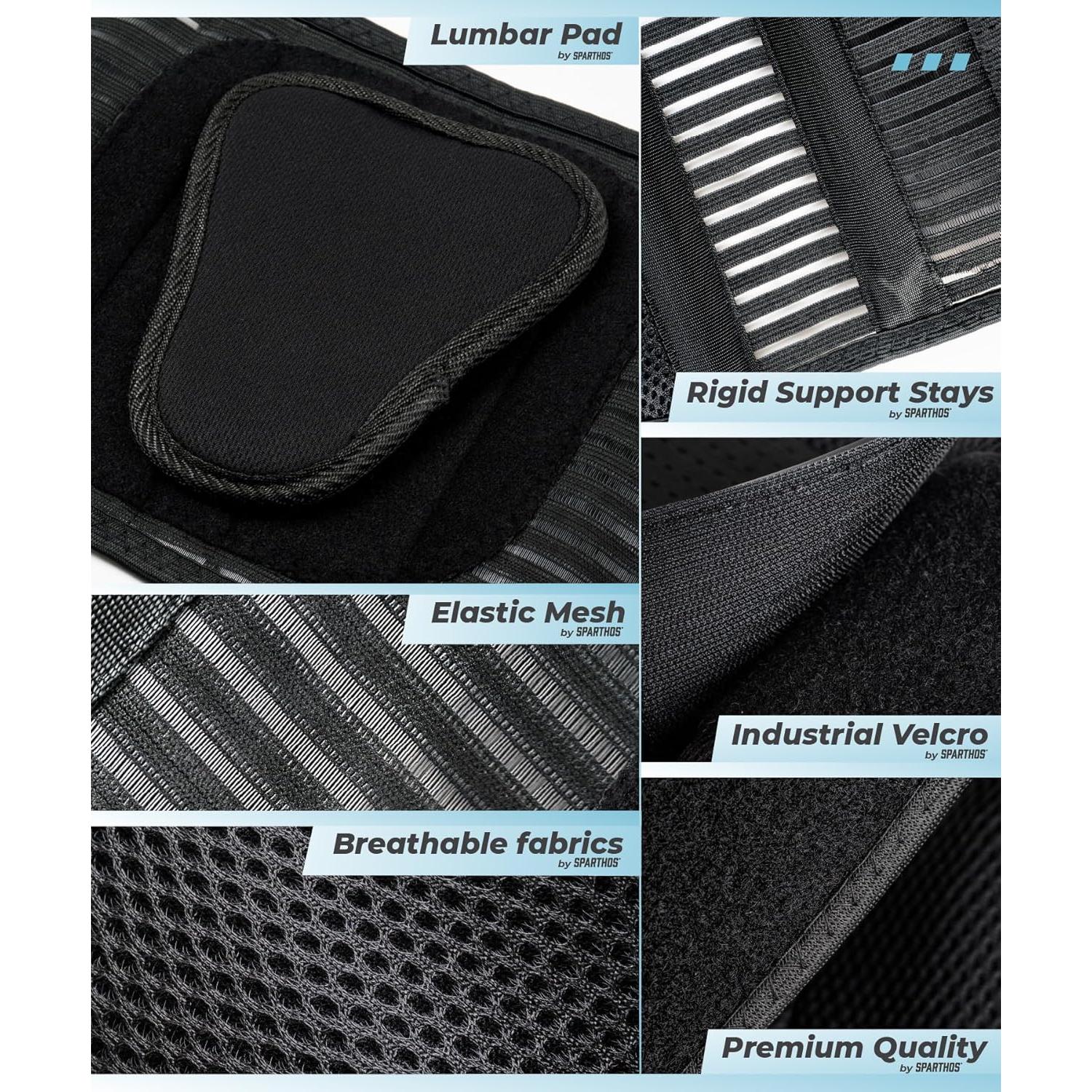 Cinturón de Soporte para Espalda Sparthos - Alivio Dolor