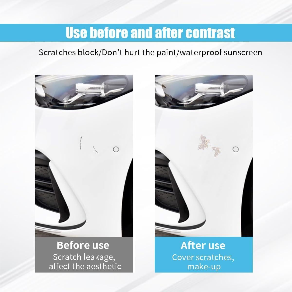 Calcomanías de Mariposa Brillante GLSOWEE - 8 Piezas, Color AB