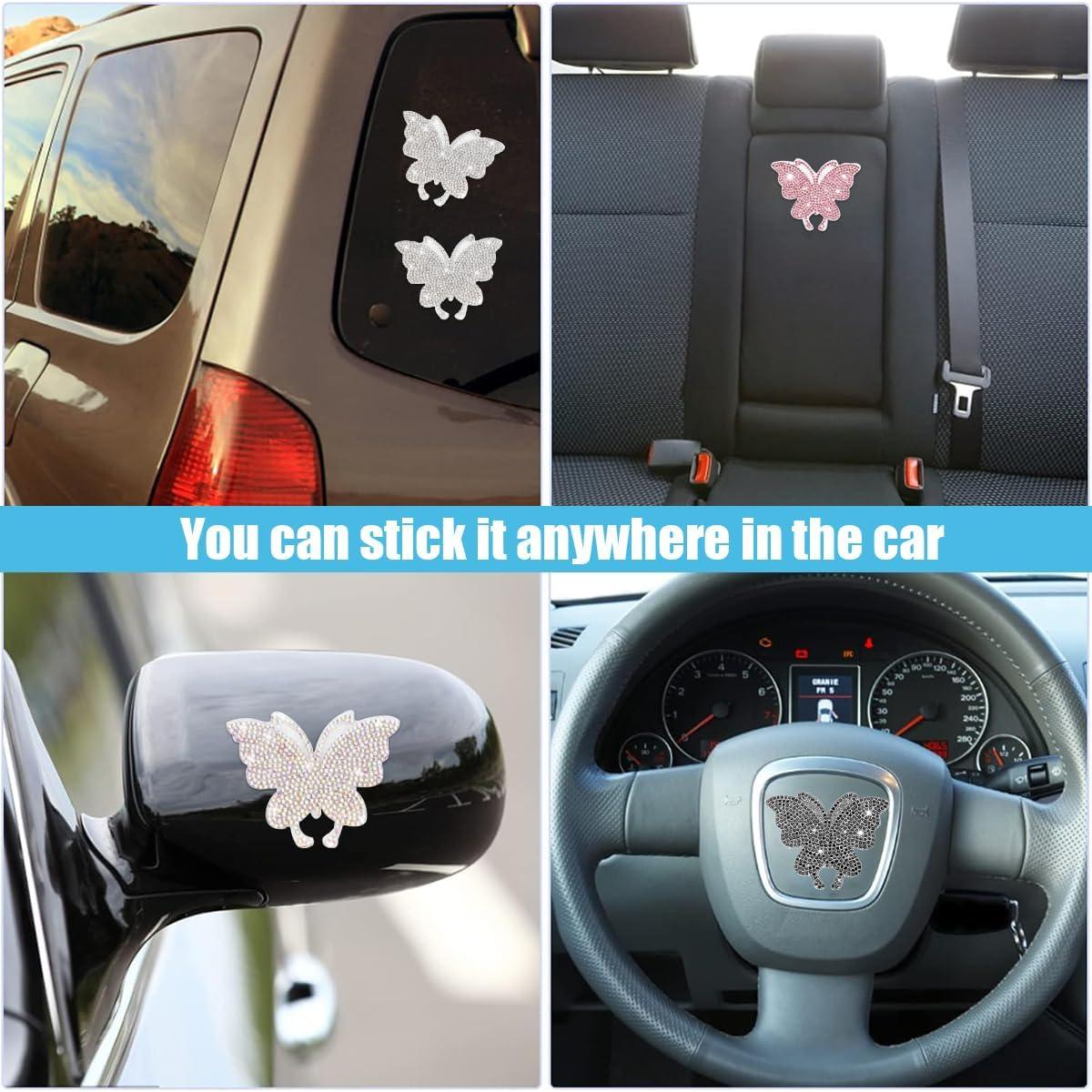 Calcomanías de Mariposa Brillante GLSOWEE - 8 Piezas, Color AB