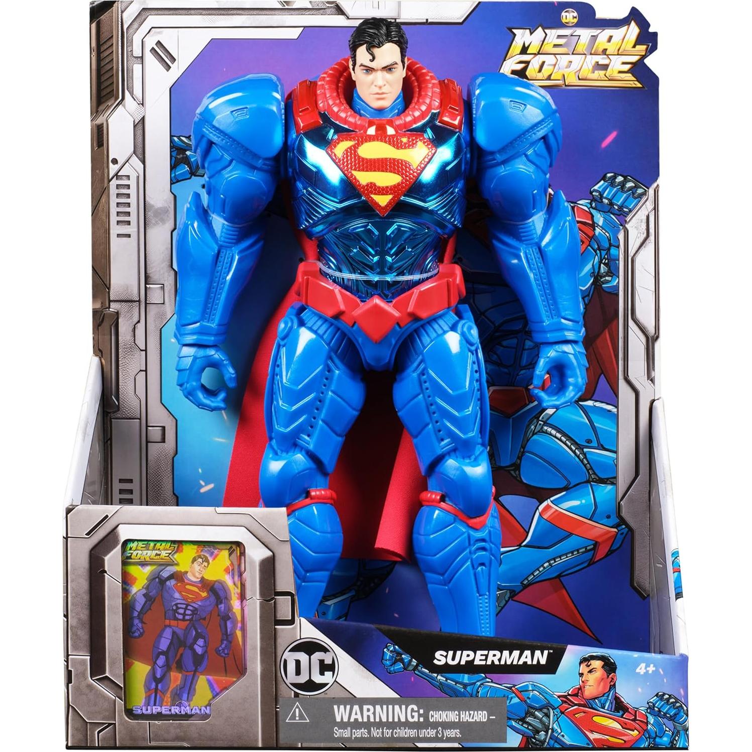Figura de Acción Superman Metal Force 30 cm Coleccionable