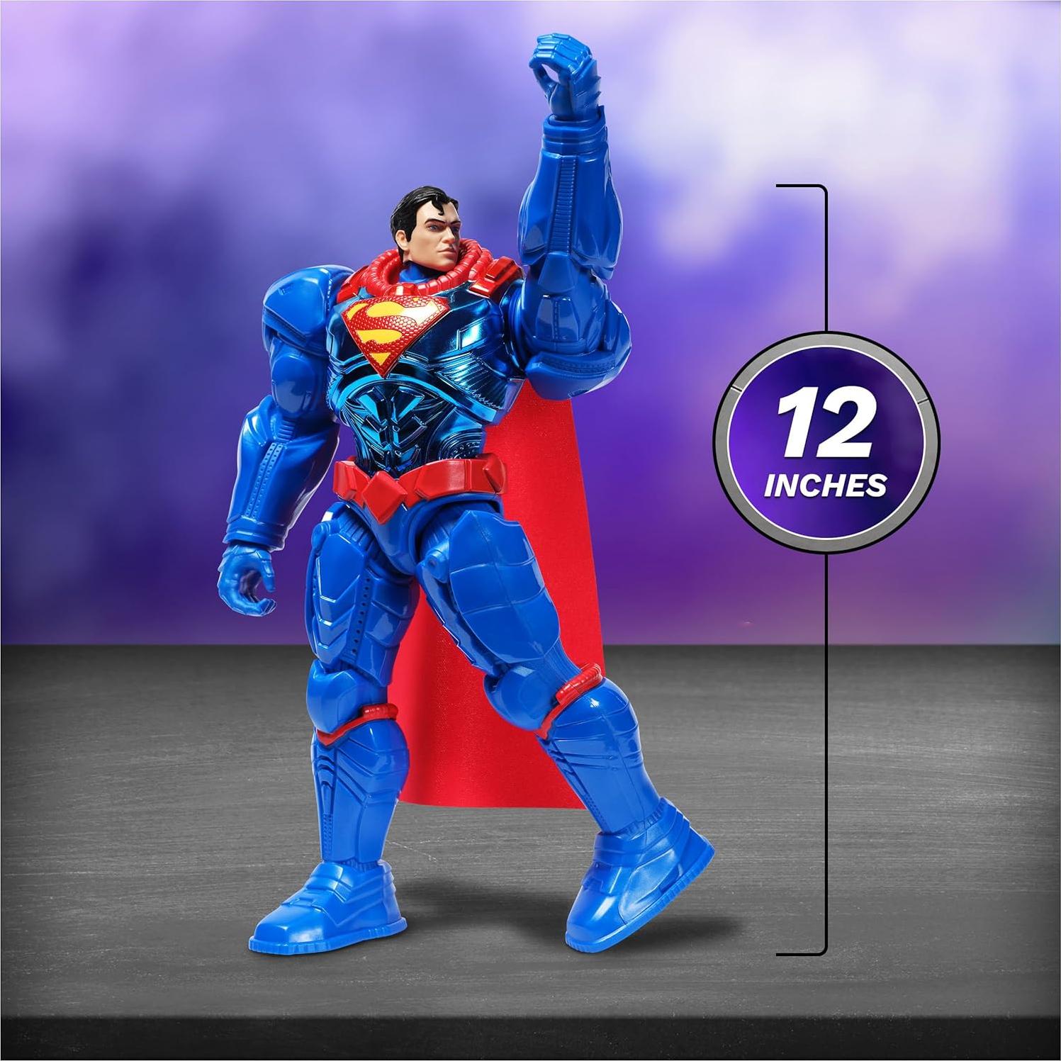 Figura de Acción Superman Metal Force 30 cm Coleccionable